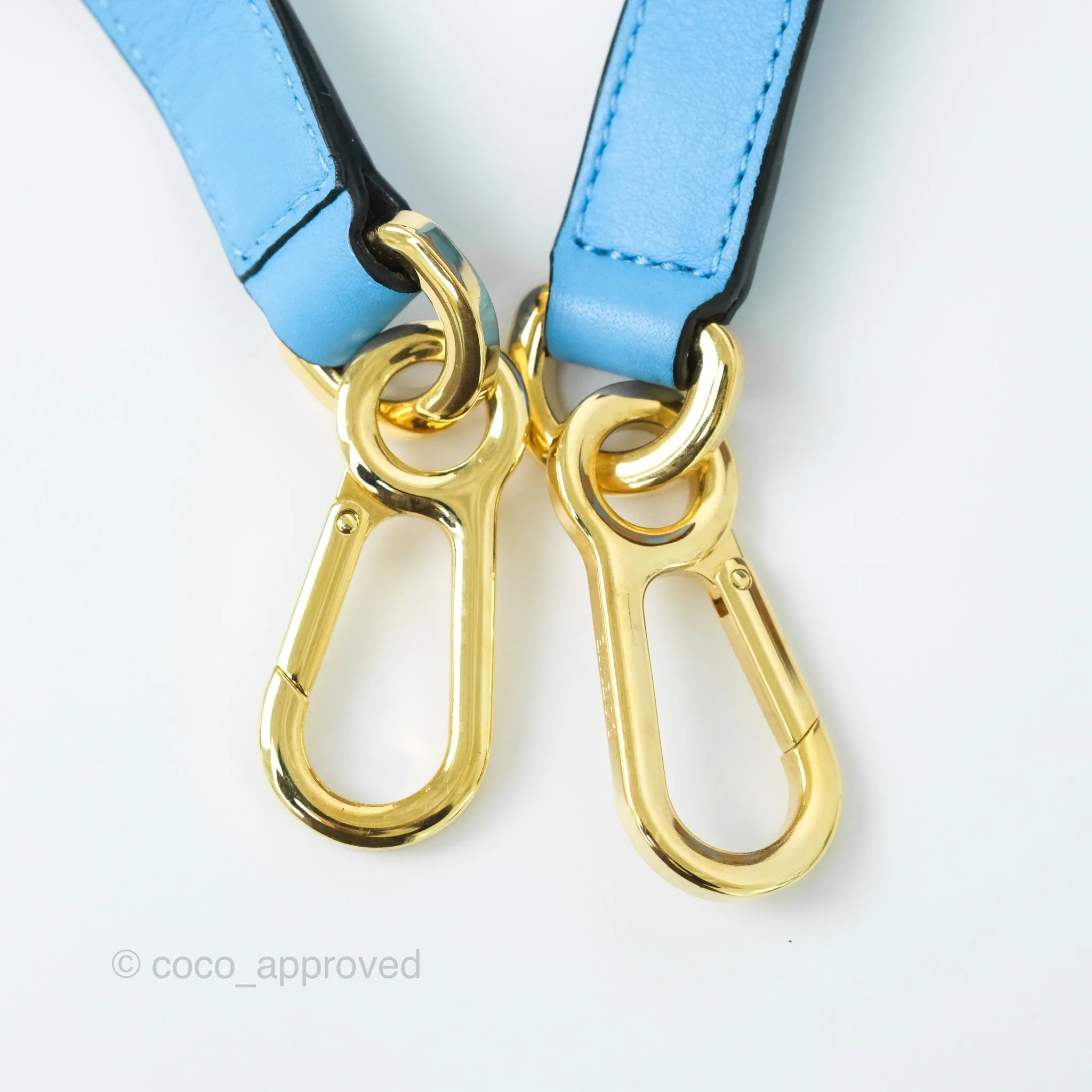 Loewe Small Rugby Puzzle Blue Tan Calfskin