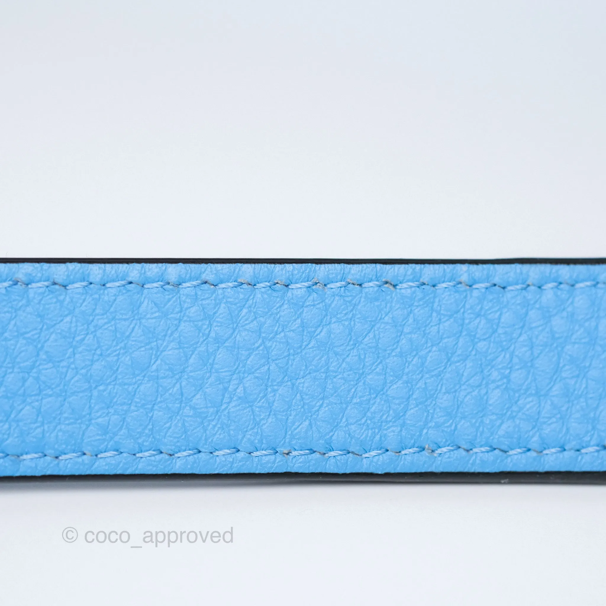 Loewe Small Rugby Puzzle Blue Tan Calfskin