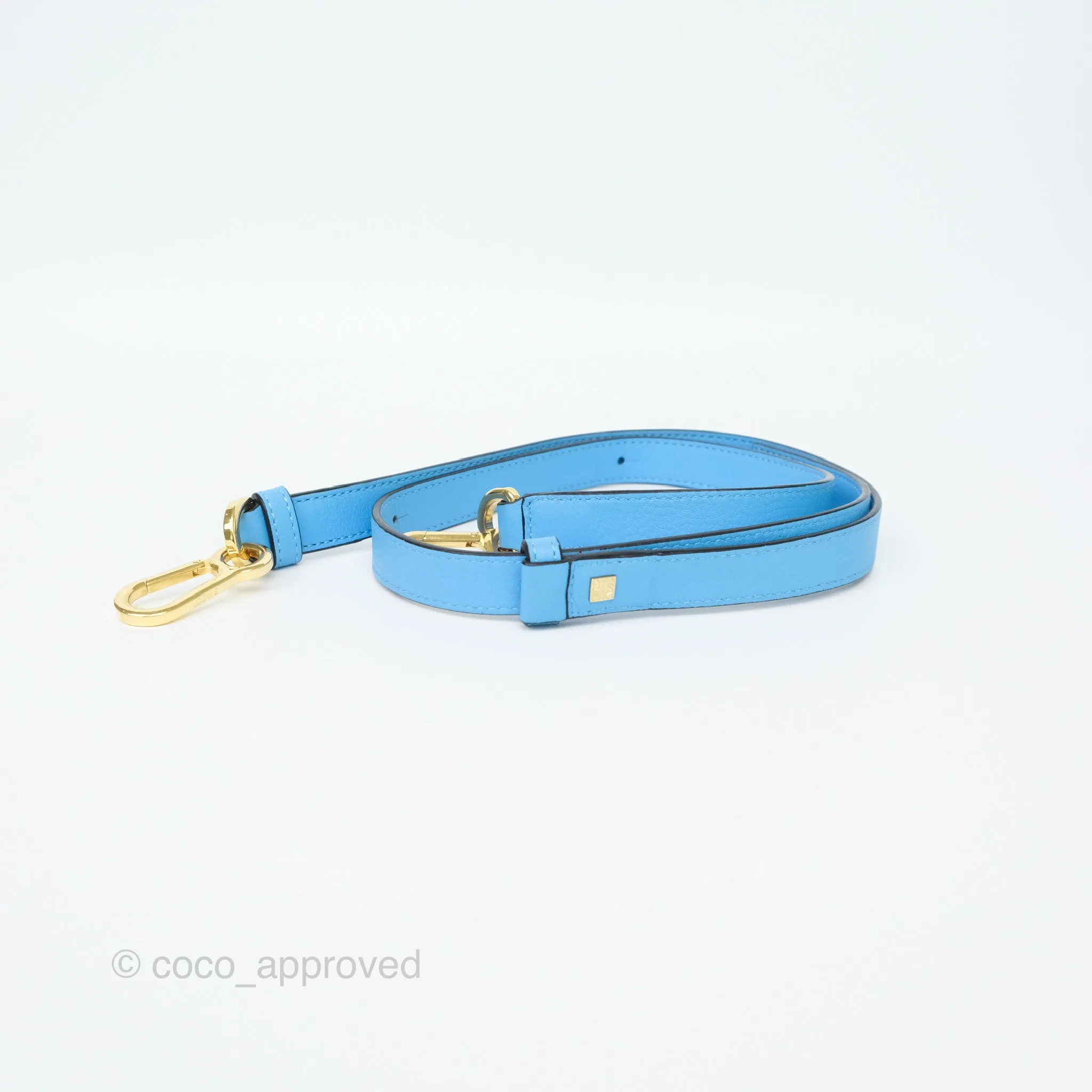 Loewe Small Rugby Puzzle Blue Tan Calfskin