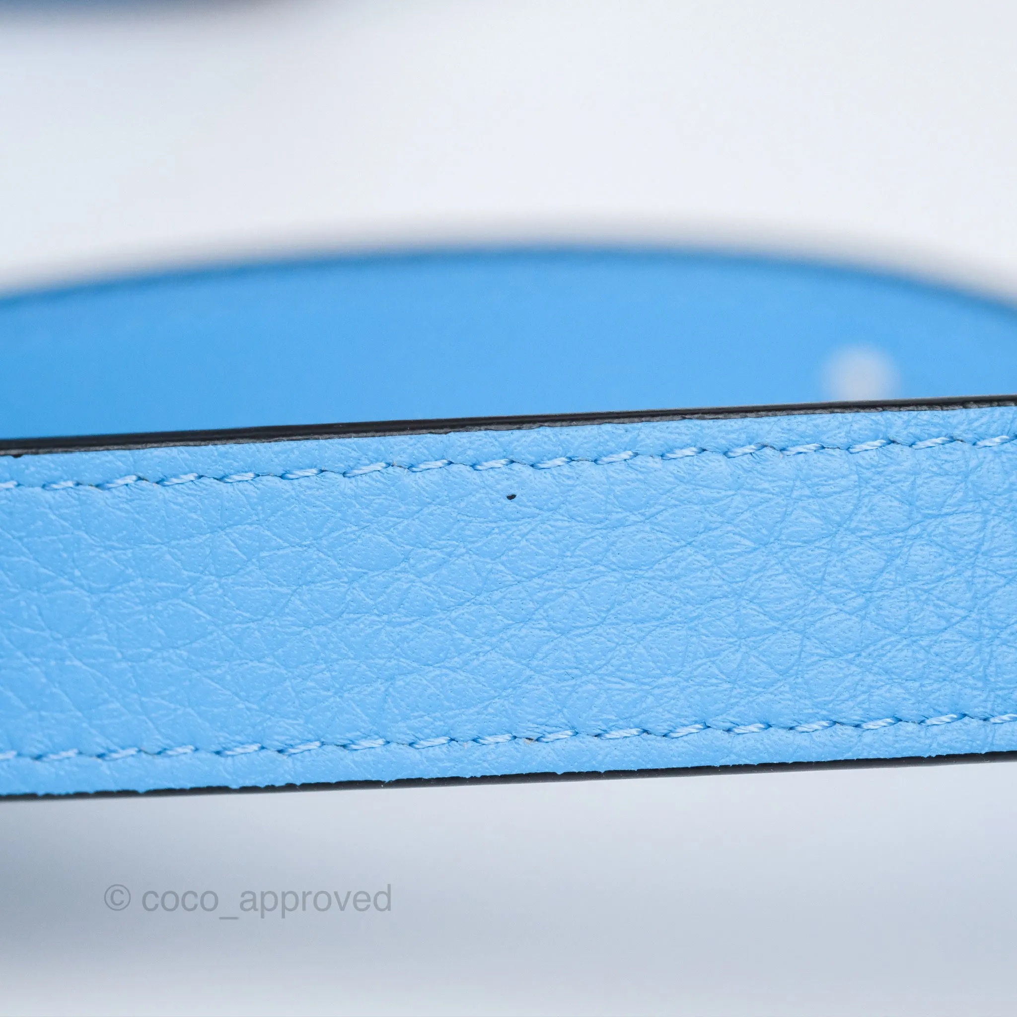 Loewe Small Rugby Puzzle Blue Tan Calfskin