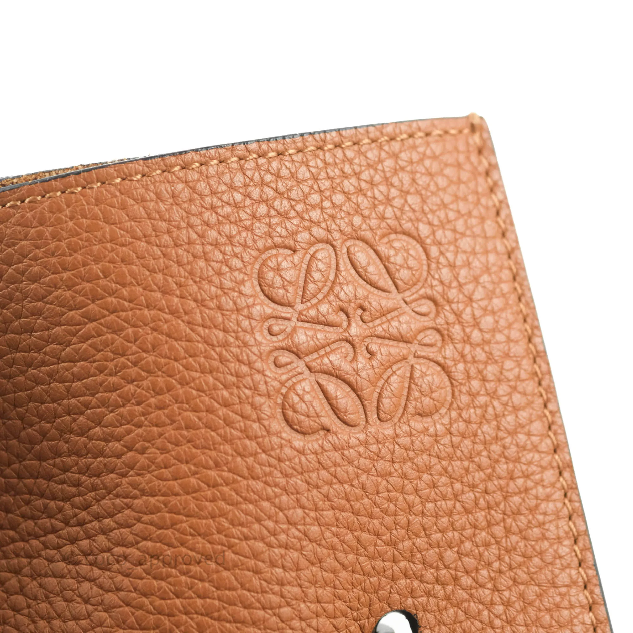 Loewe Vertical Strap Tote Tan Grained Leather