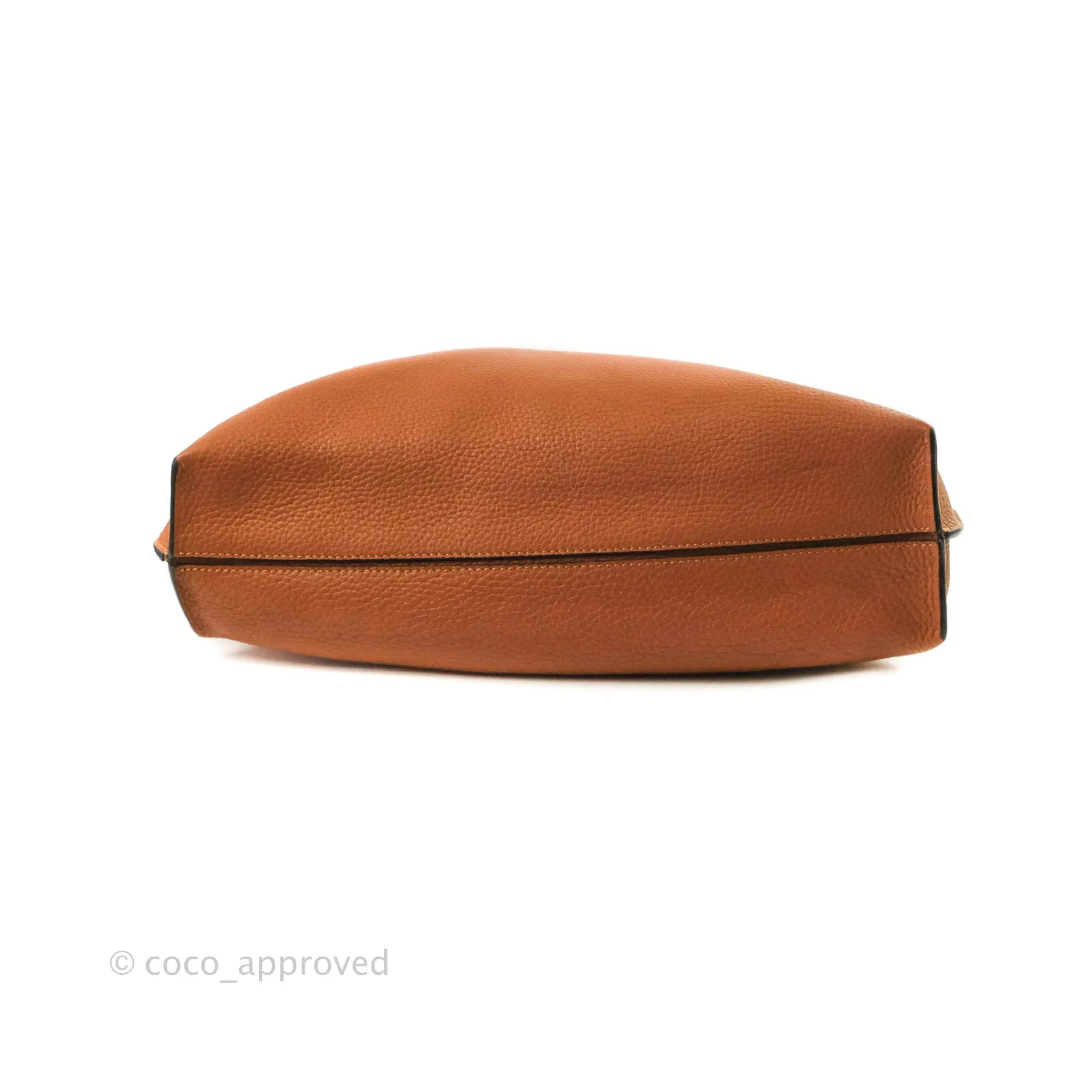 Loewe Vertical Strap Tote Tan Grained Leather