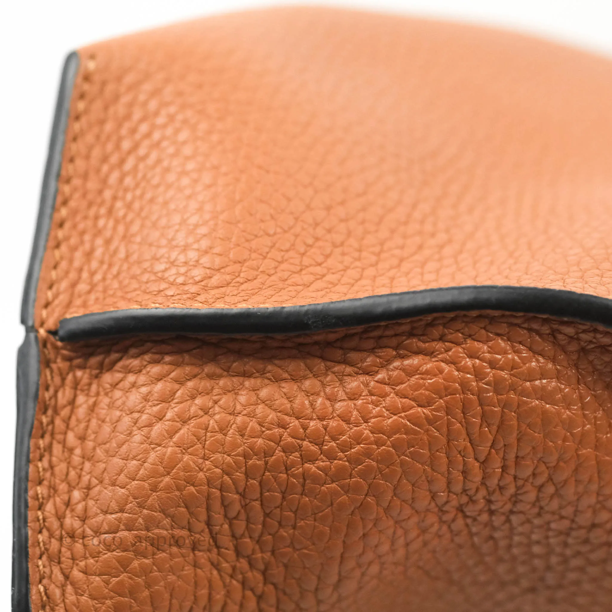 Loewe Vertical Strap Tote Tan Grained Leather
