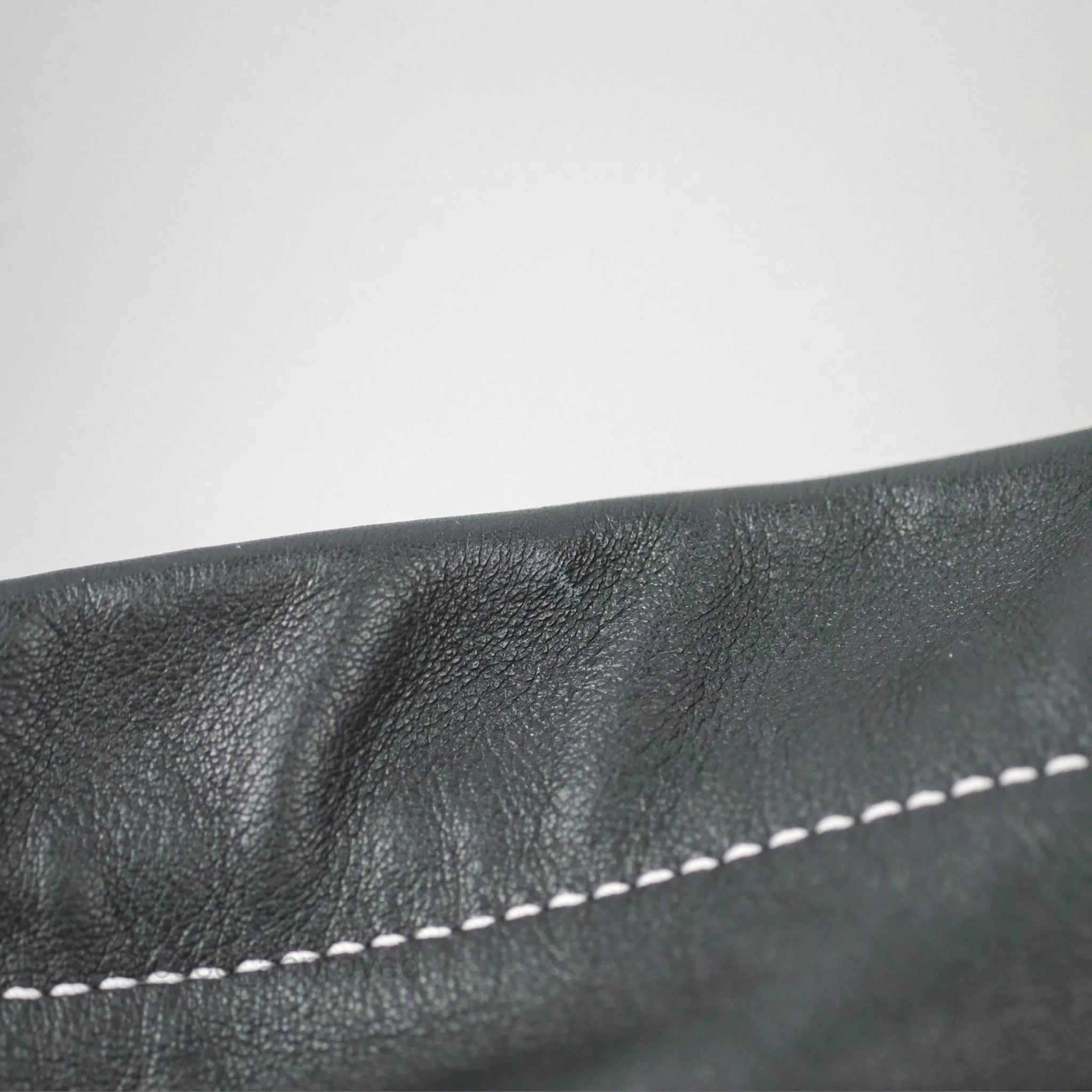 Loewe Woven Basket Bag Black Leather Natural Palm Leaf