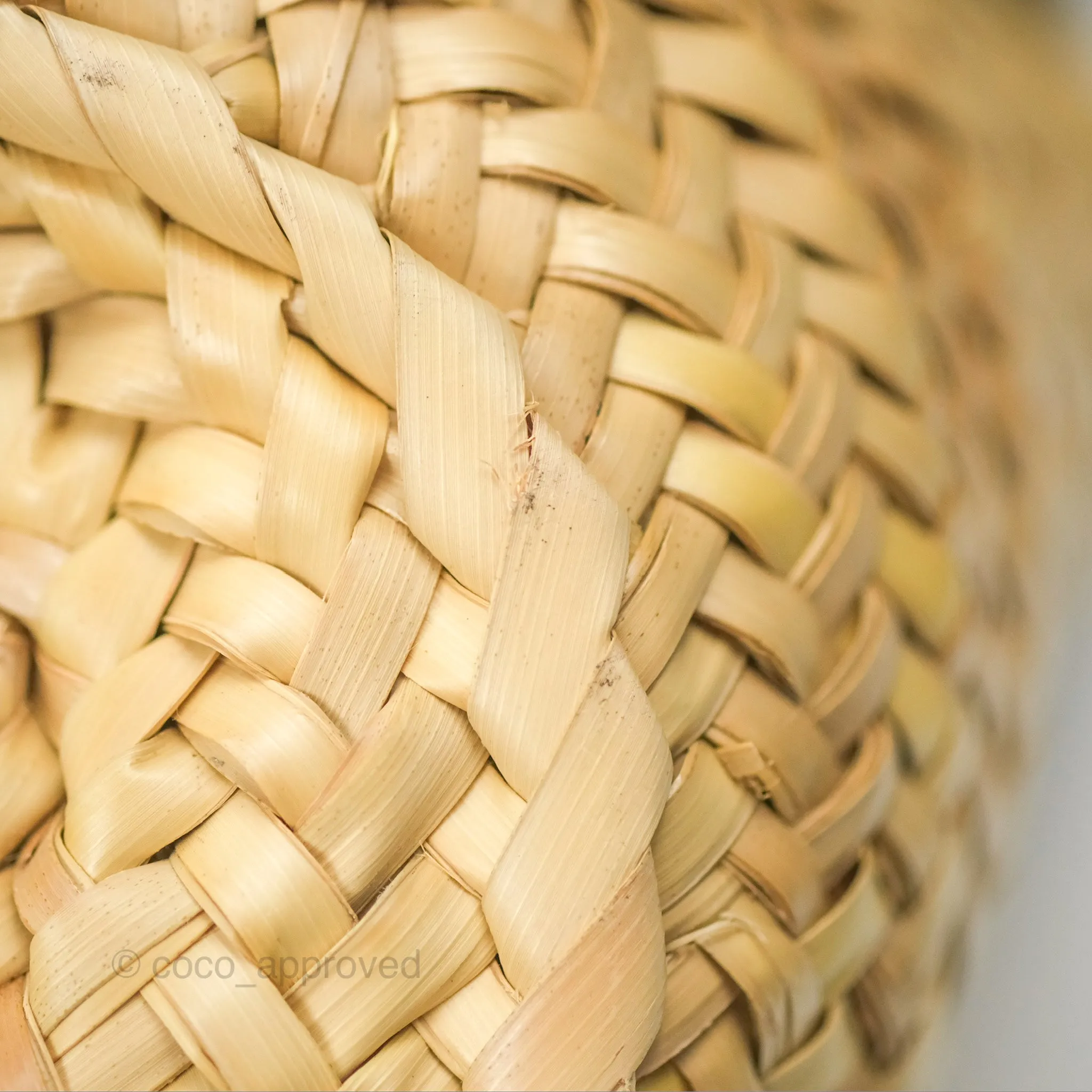 Loewe Woven Basket Bag Black Leather Natural Palm Leaf