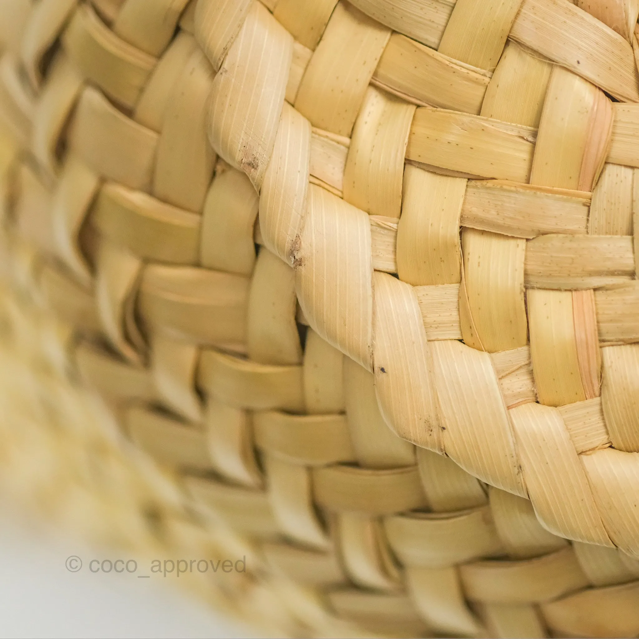 Loewe Woven Basket Bag Black Leather Natural Palm Leaf