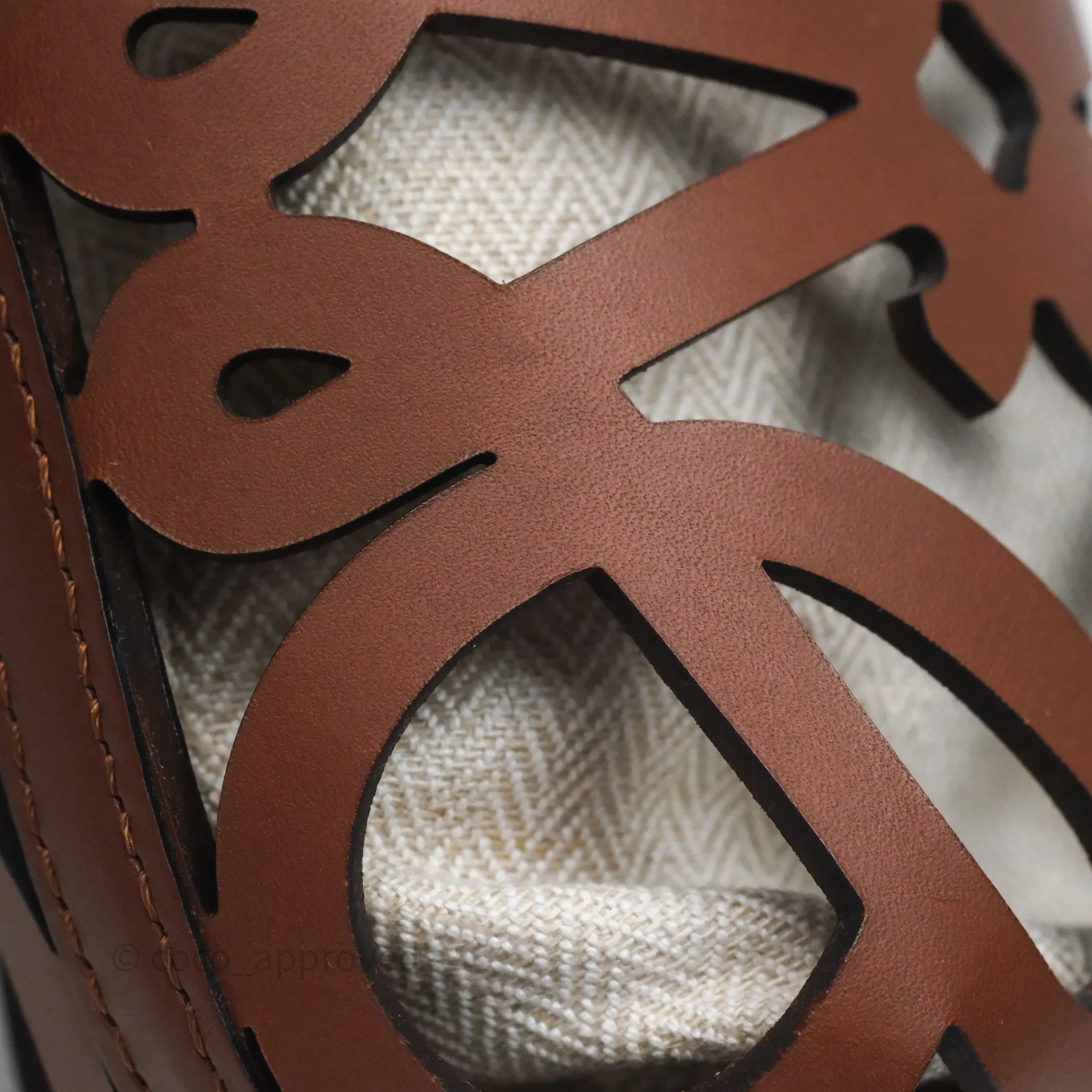 Loewe X Paula's Ibiza Cutout Anagram Pocket Tan