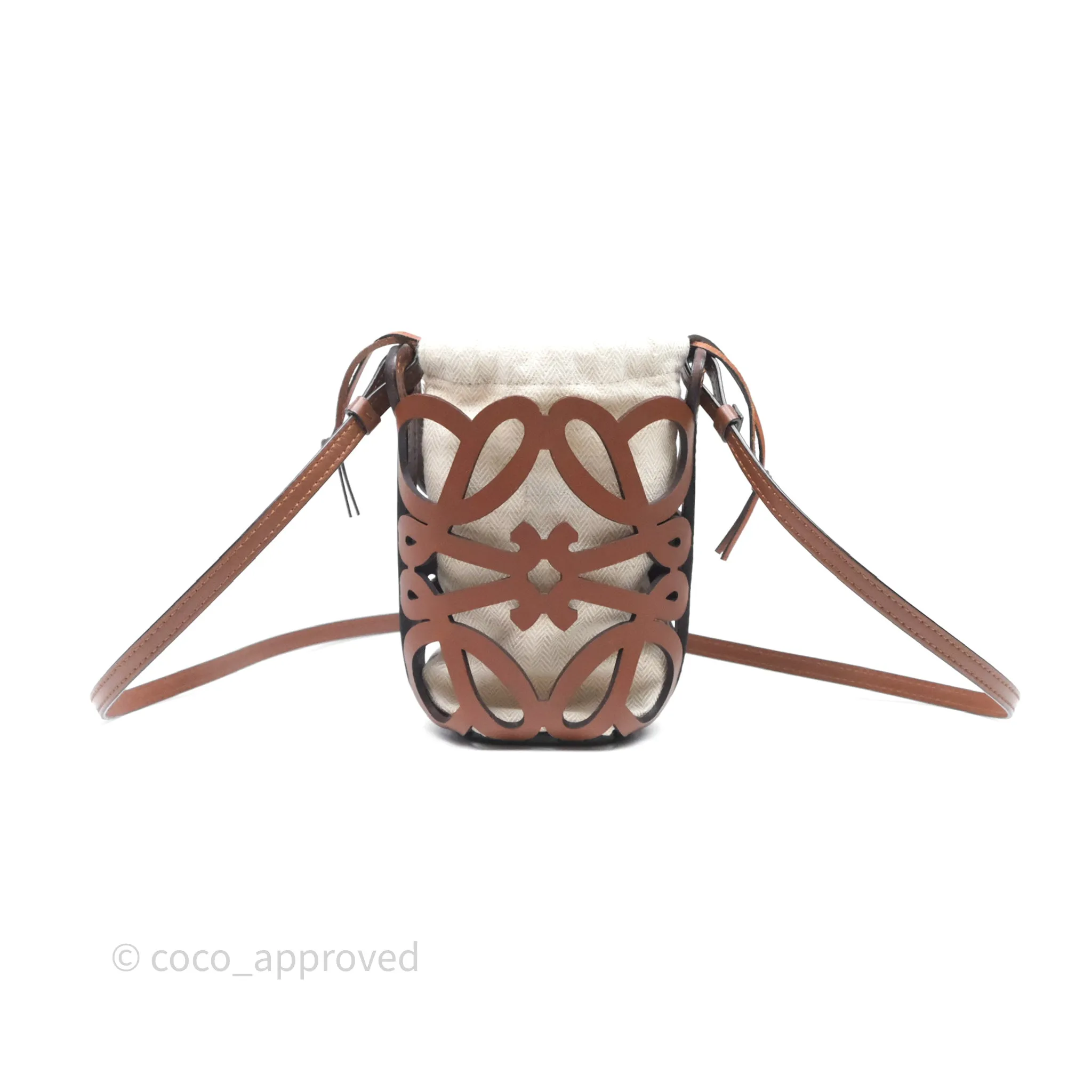 Loewe X Paula's Ibiza Cutout Anagram Pocket Tan