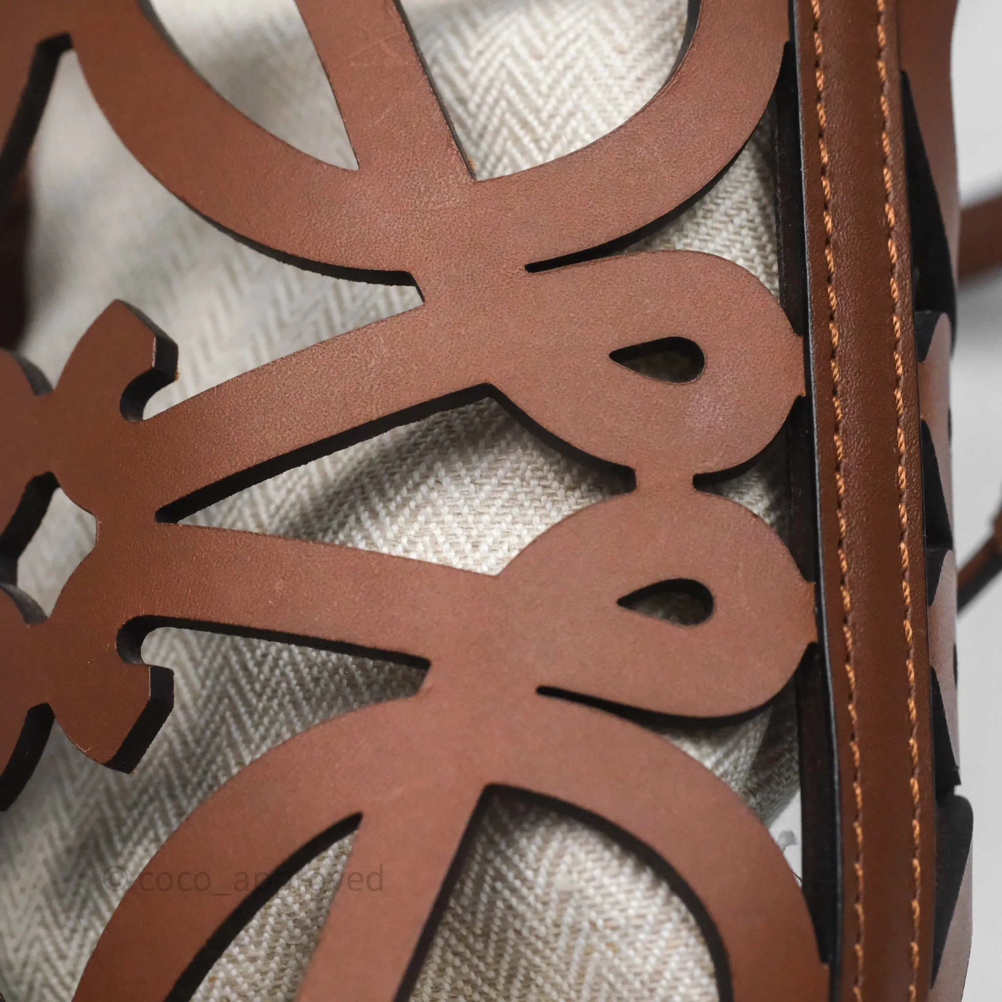 Loewe X Paula's Ibiza Cutout Anagram Pocket Tan