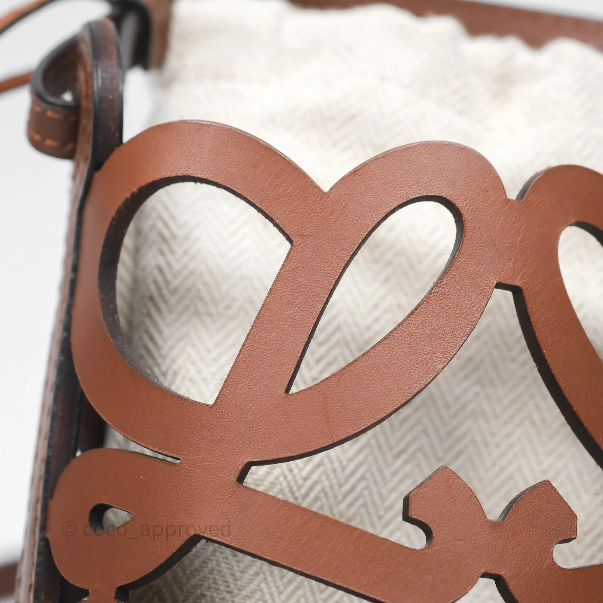 Loewe X Paula's Ibiza Cutout Anagram Pocket Tan