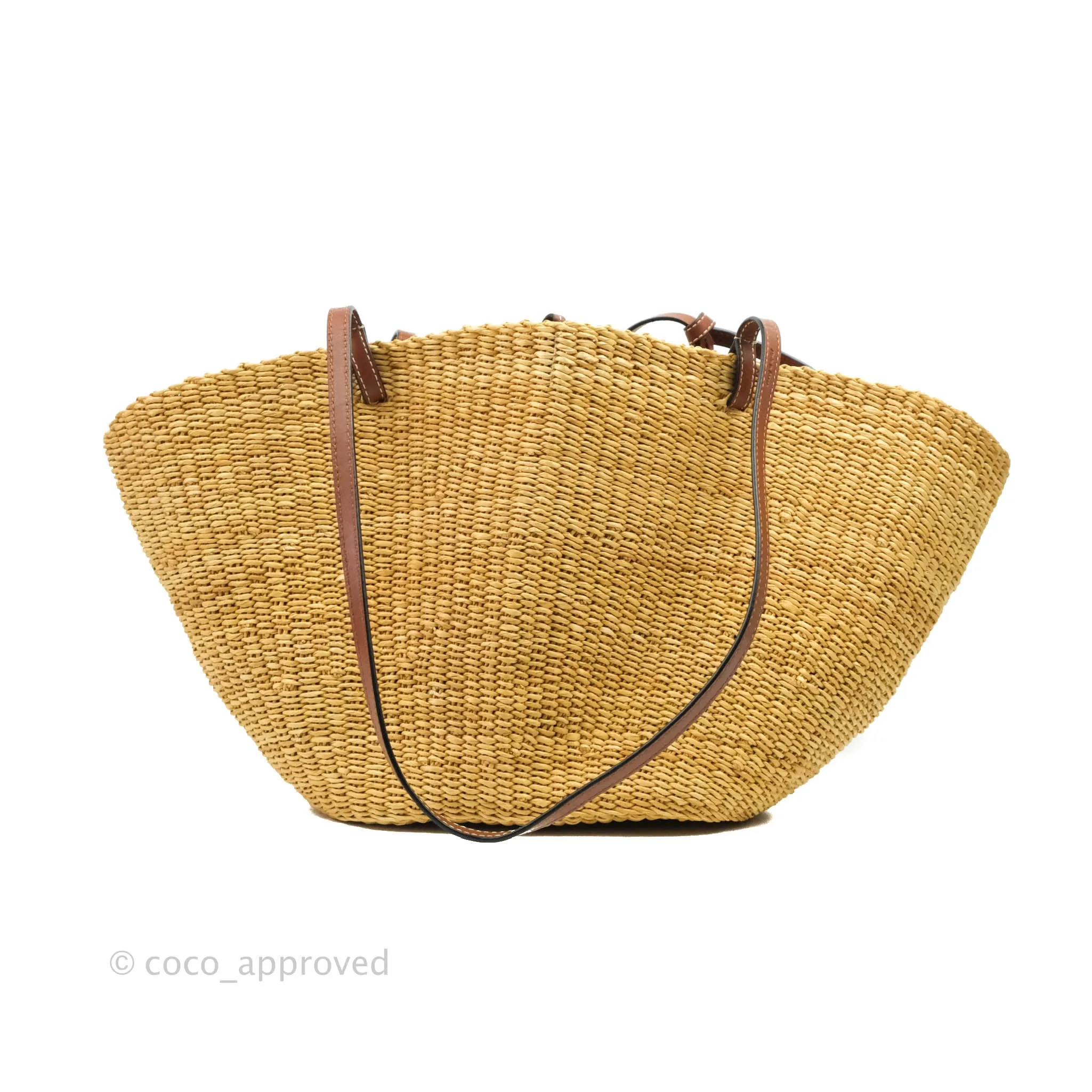 Loewe x Paula's Ibiza Raffia Shell Basket Bag