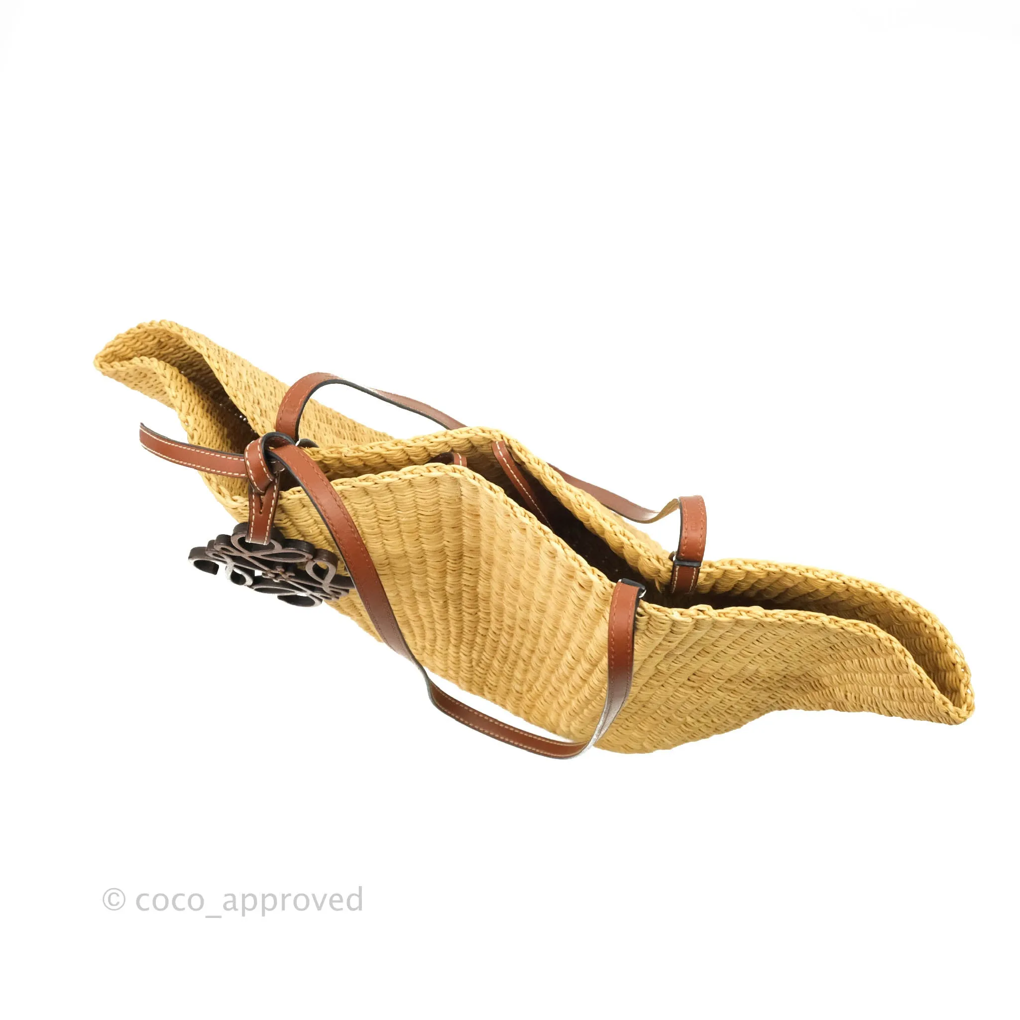 Loewe x Paula's Ibiza Raffia Shell Basket Bag