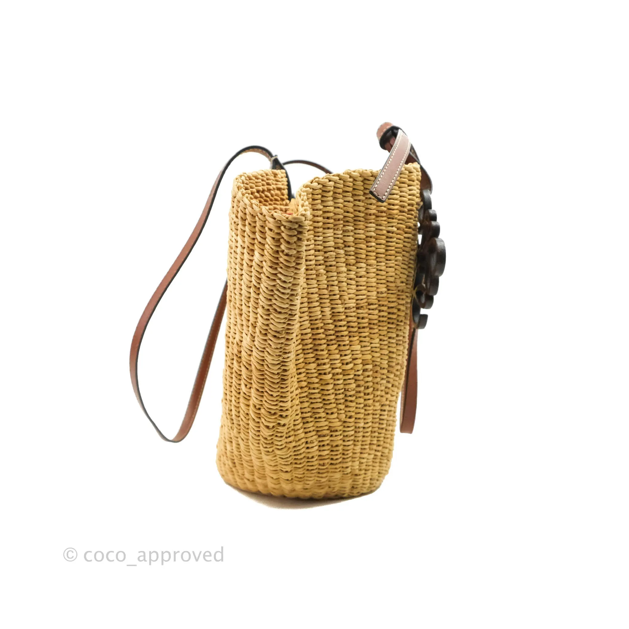 Loewe x Paula's Ibiza Raffia Shell Basket Bag