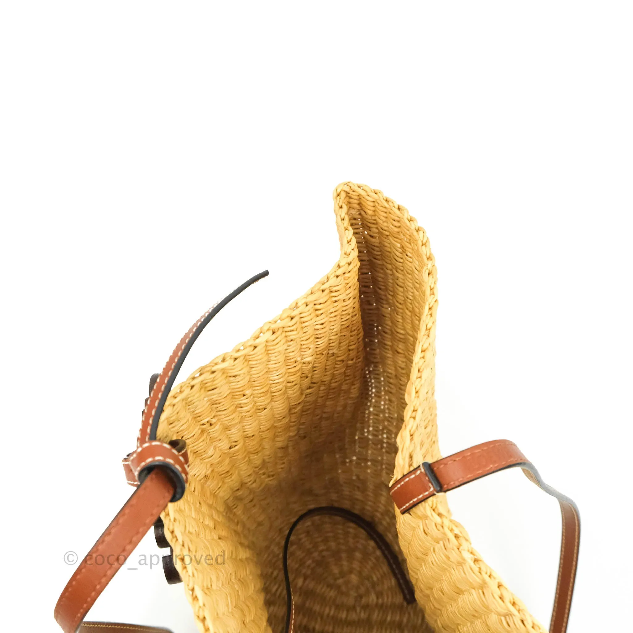 Loewe x Paula's Ibiza Raffia Shell Basket Bag