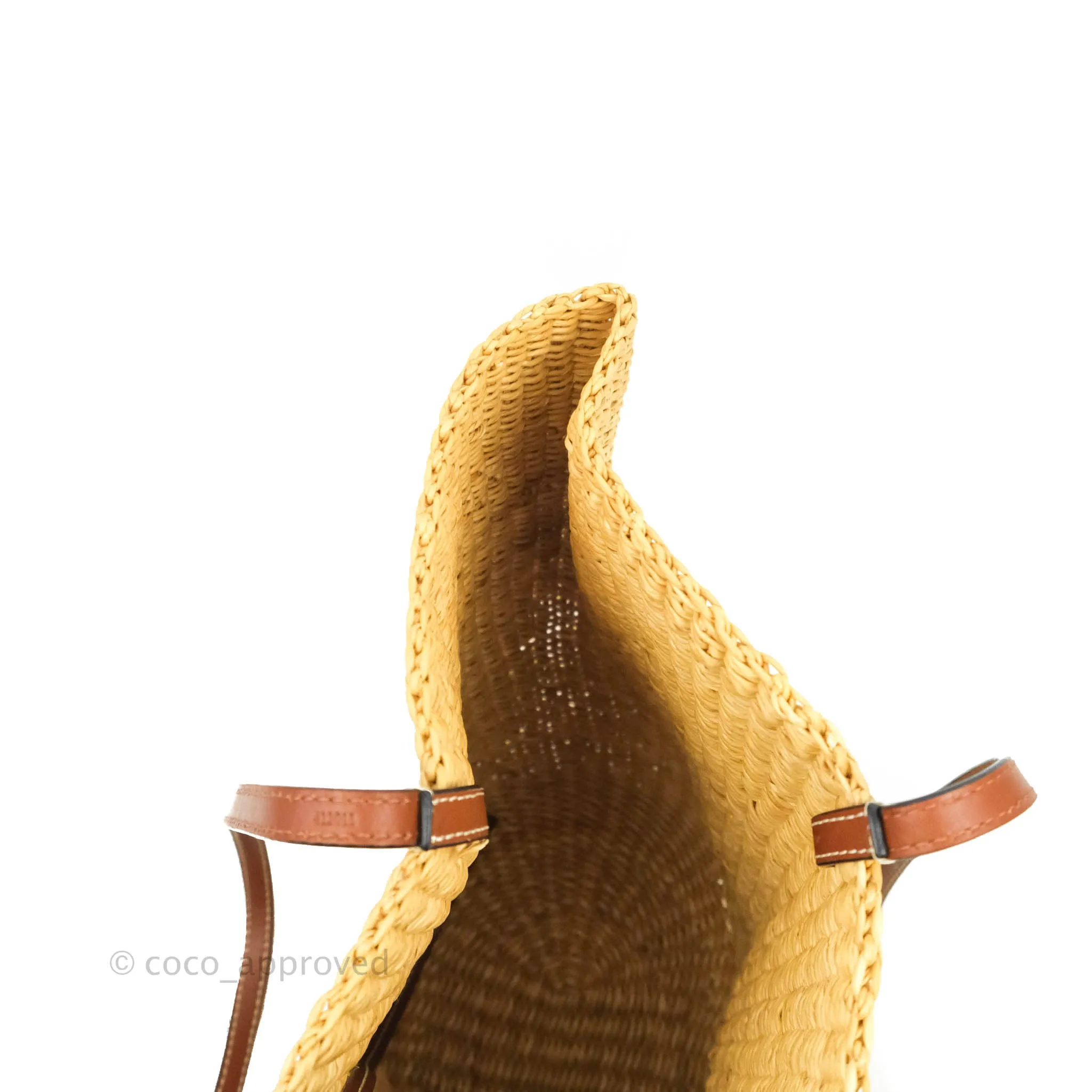 Loewe x Paula's Ibiza Raffia Shell Basket Bag