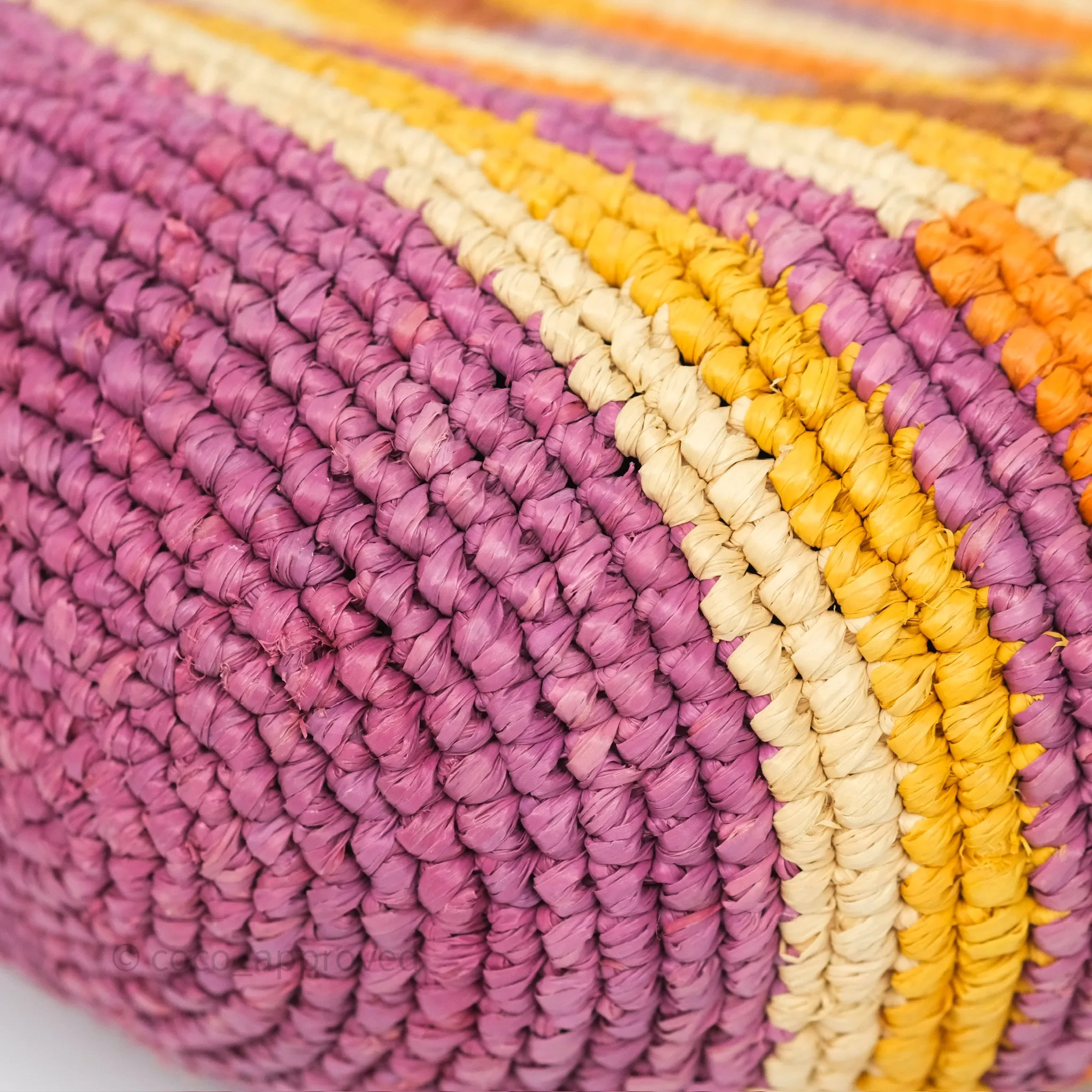 Loewe x Paula's Ibiza Slit Mini Rainbow Raffia Bag