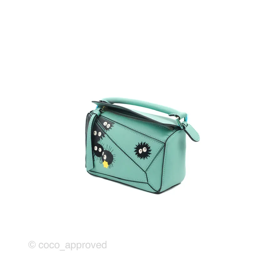 Loewe x Spirited Away Mini Puzzle Mint Calfskin