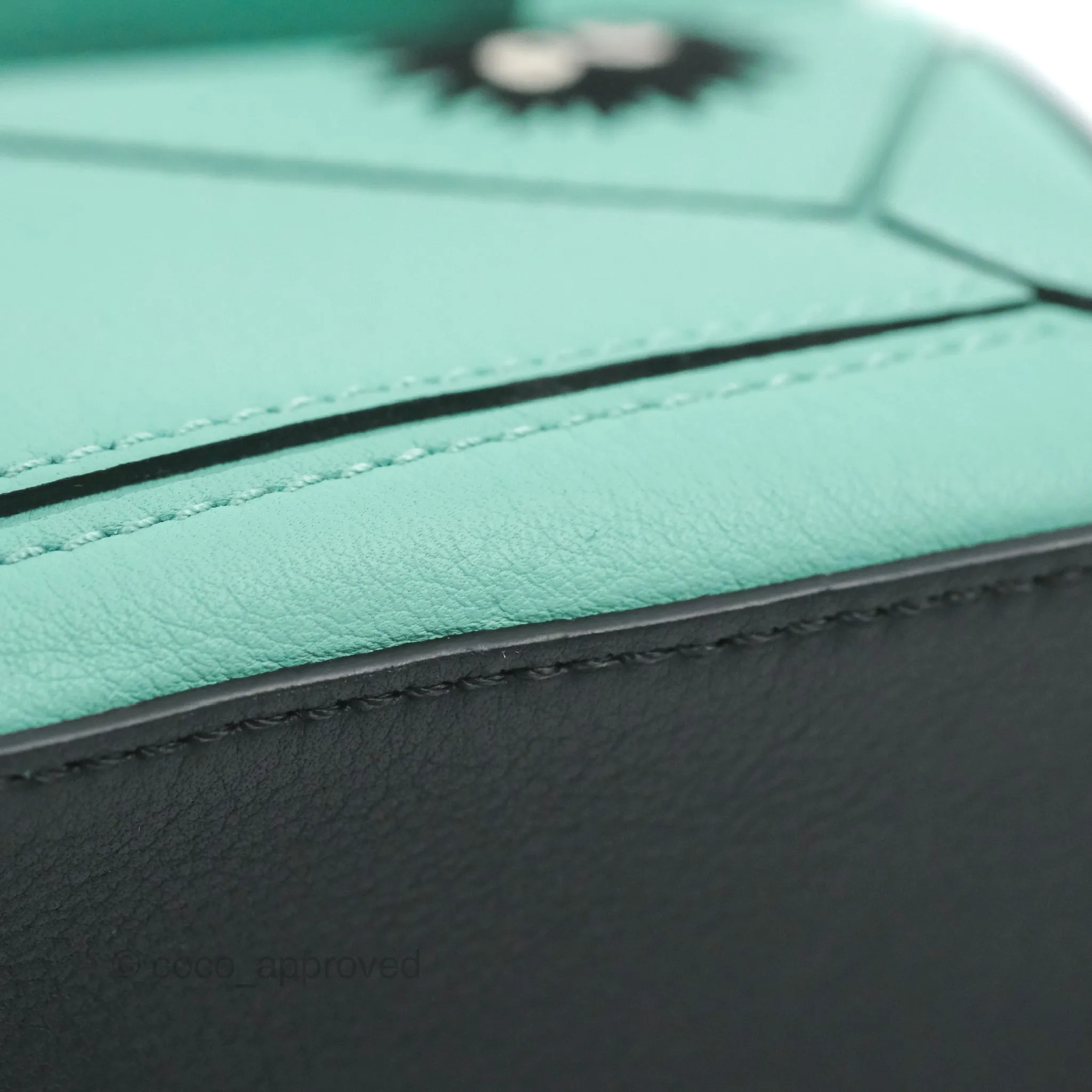 Loewe x Spirited Away Mini Puzzle Mint Calfskin