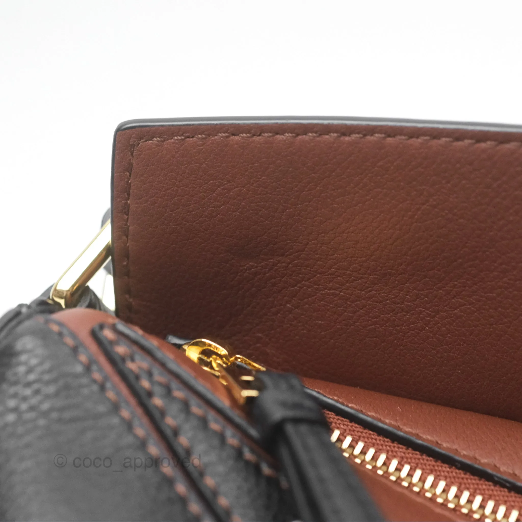 Loewe X Studio Ghibli Spirited Away Mini Puzzle Brown Calfskin