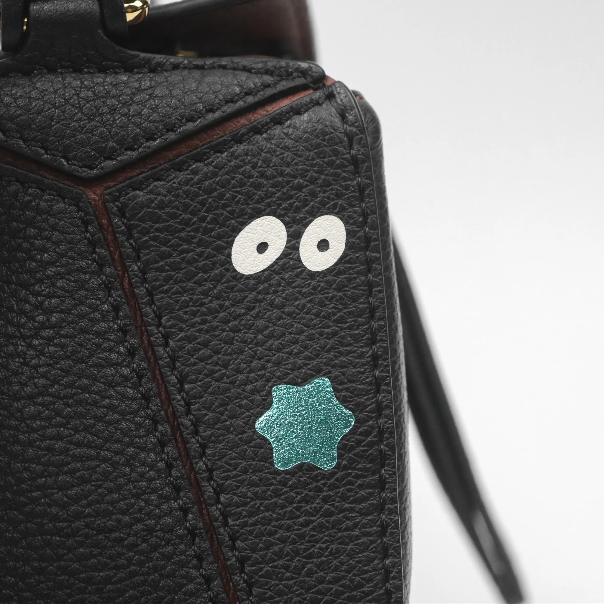 Loewe X Studio Ghibli Spirited Away Mini Puzzle Brown Calfskin