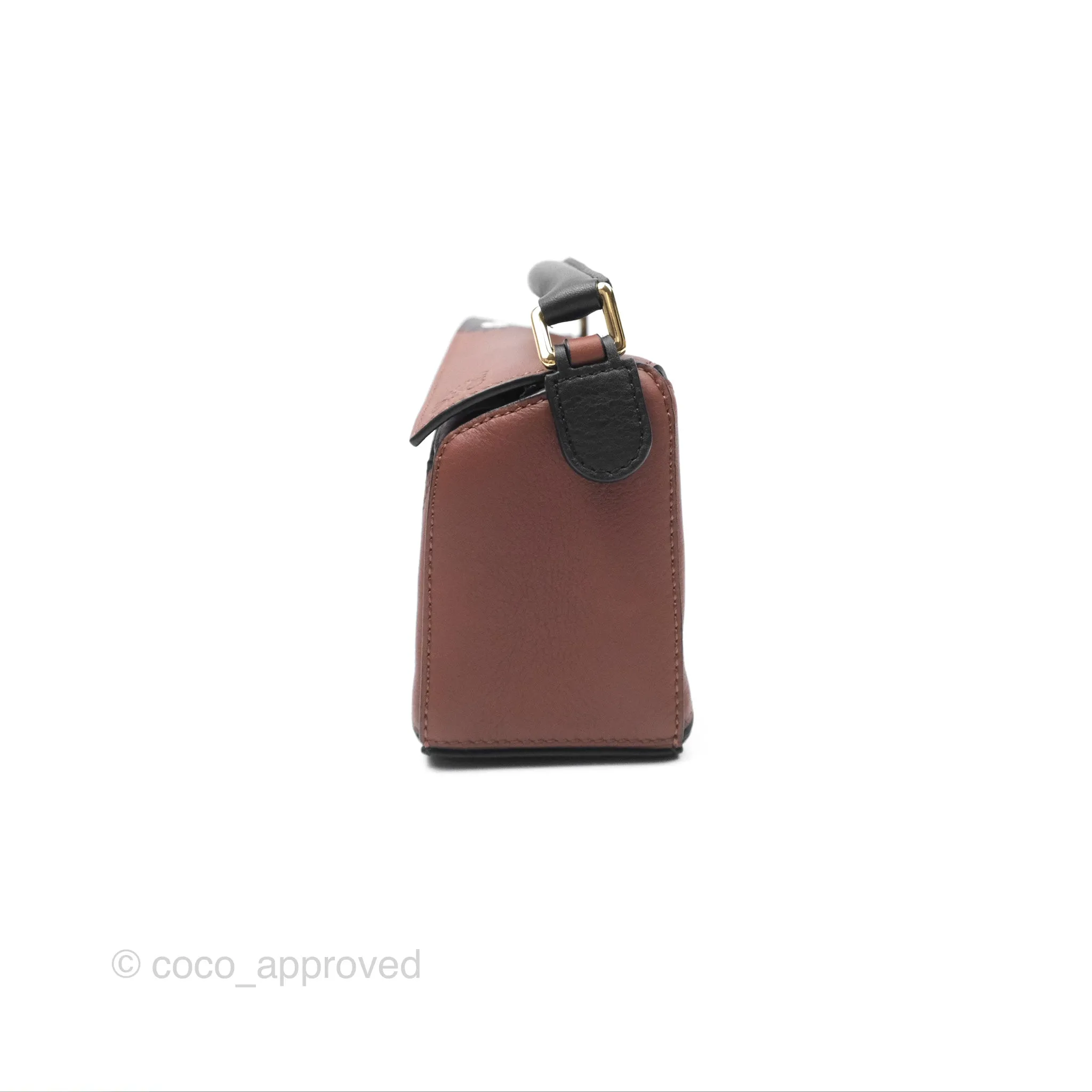 Loewe X Studio Ghibli Spirited Away Mini Puzzle Brown Calfskin