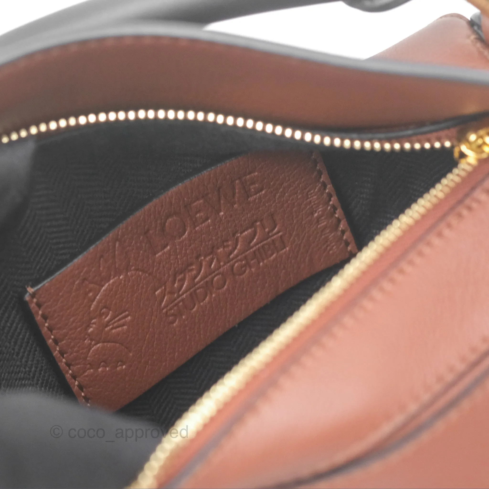 Loewe X Studio Ghibli Spirited Away Mini Puzzle Brown Calfskin
