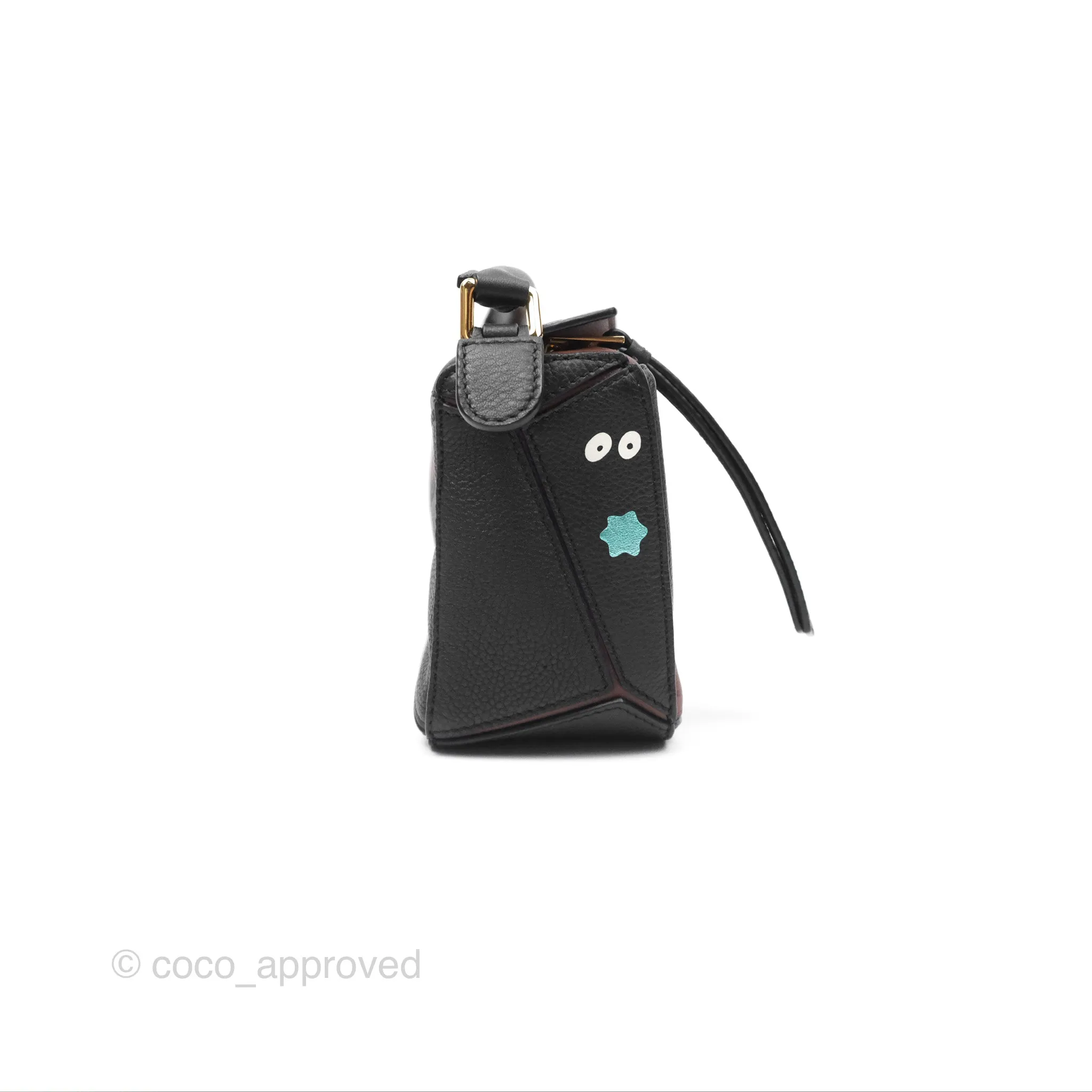Loewe X Studio Ghibli Spirited Away Mini Puzzle Brown Calfskin
