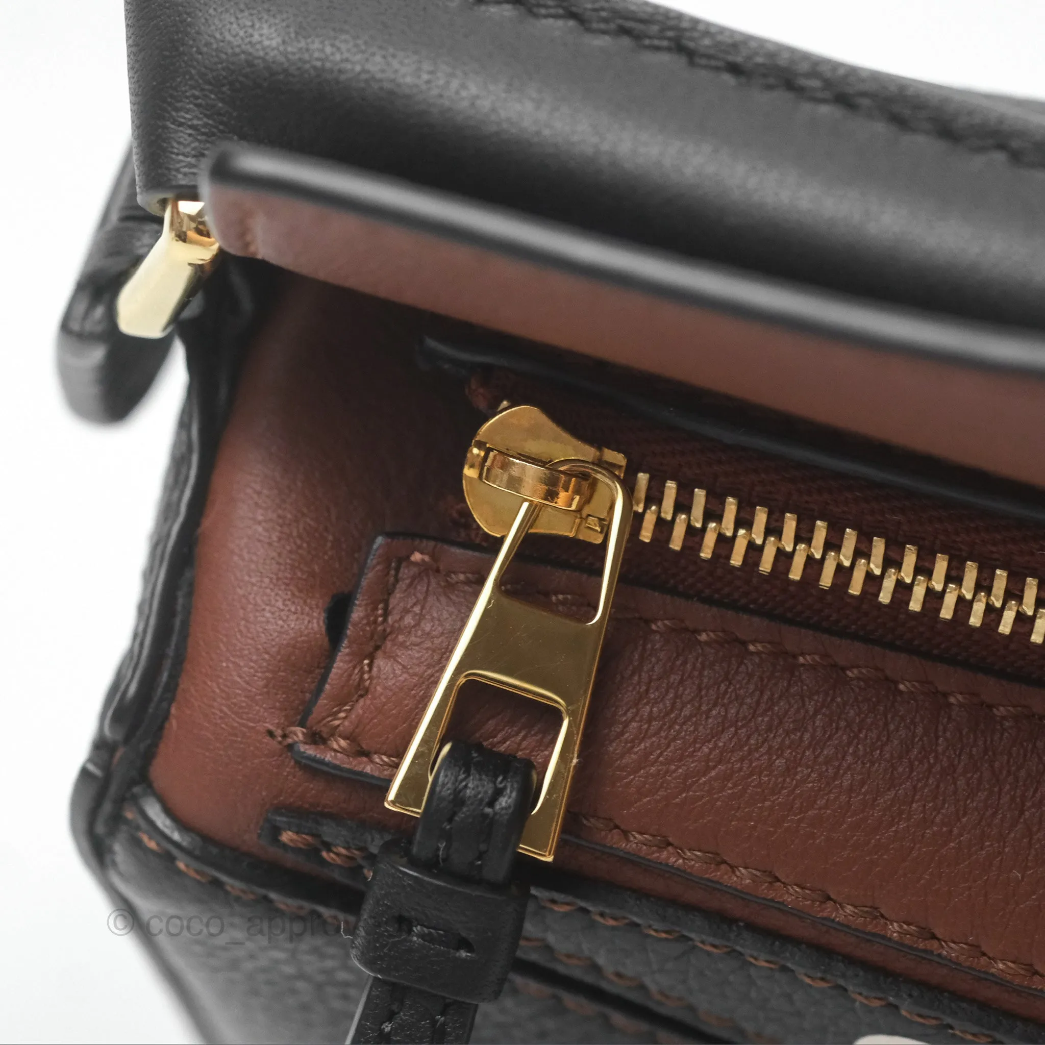 Loewe X Studio Ghibli Spirited Away Mini Puzzle Brown Calfskin