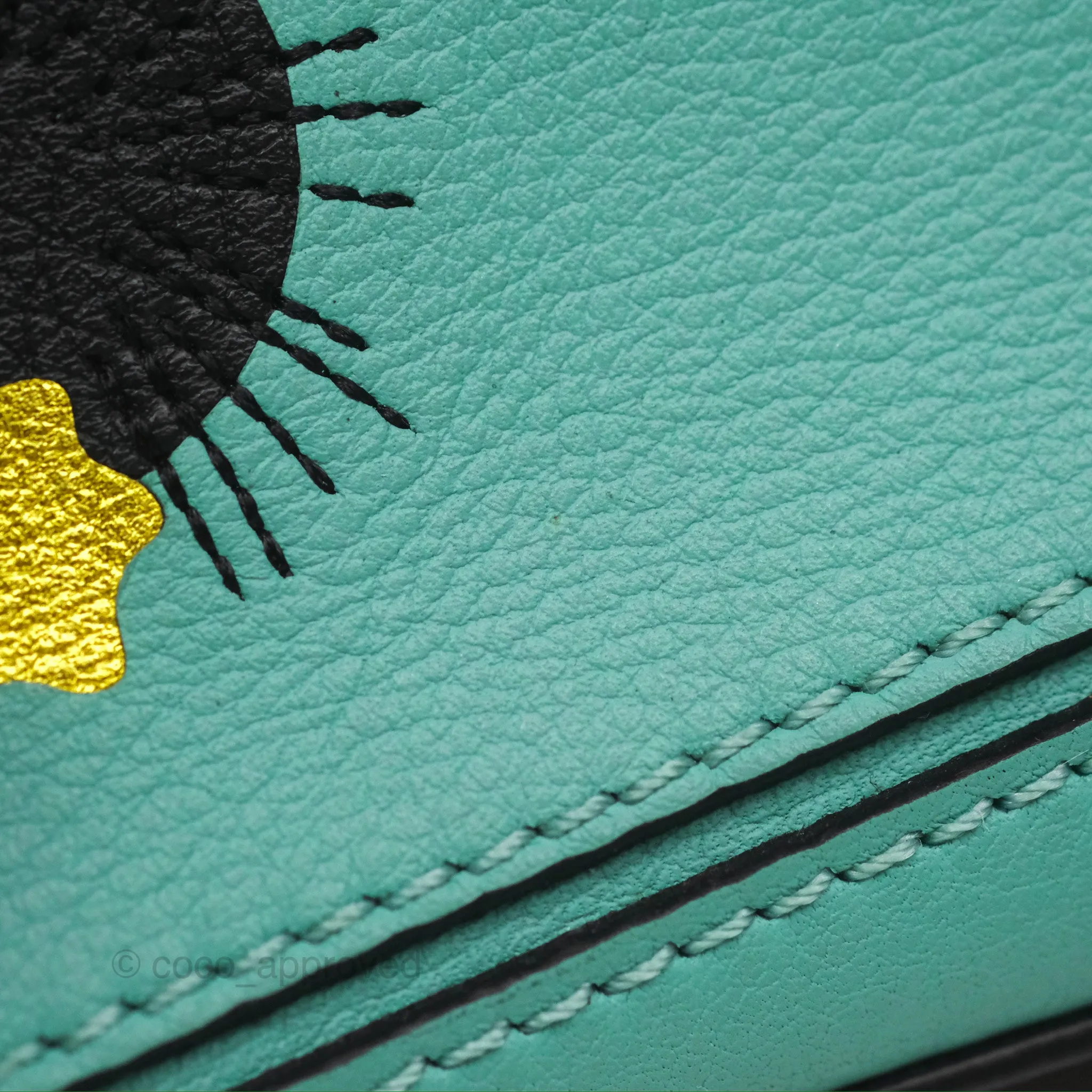 Loewe x Studio Ghibli Spirited Away Mini Puzzle Mint Calfskin