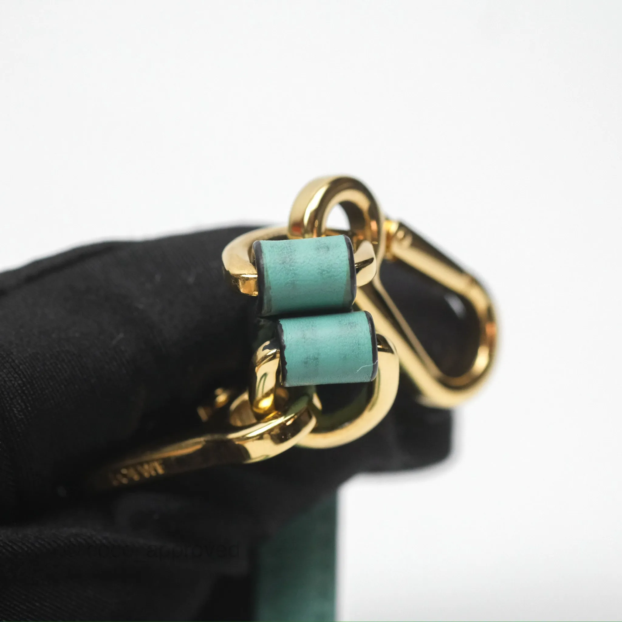 Loewe x Studio Ghibli Spirited Away Mini Puzzle Mint Calfskin