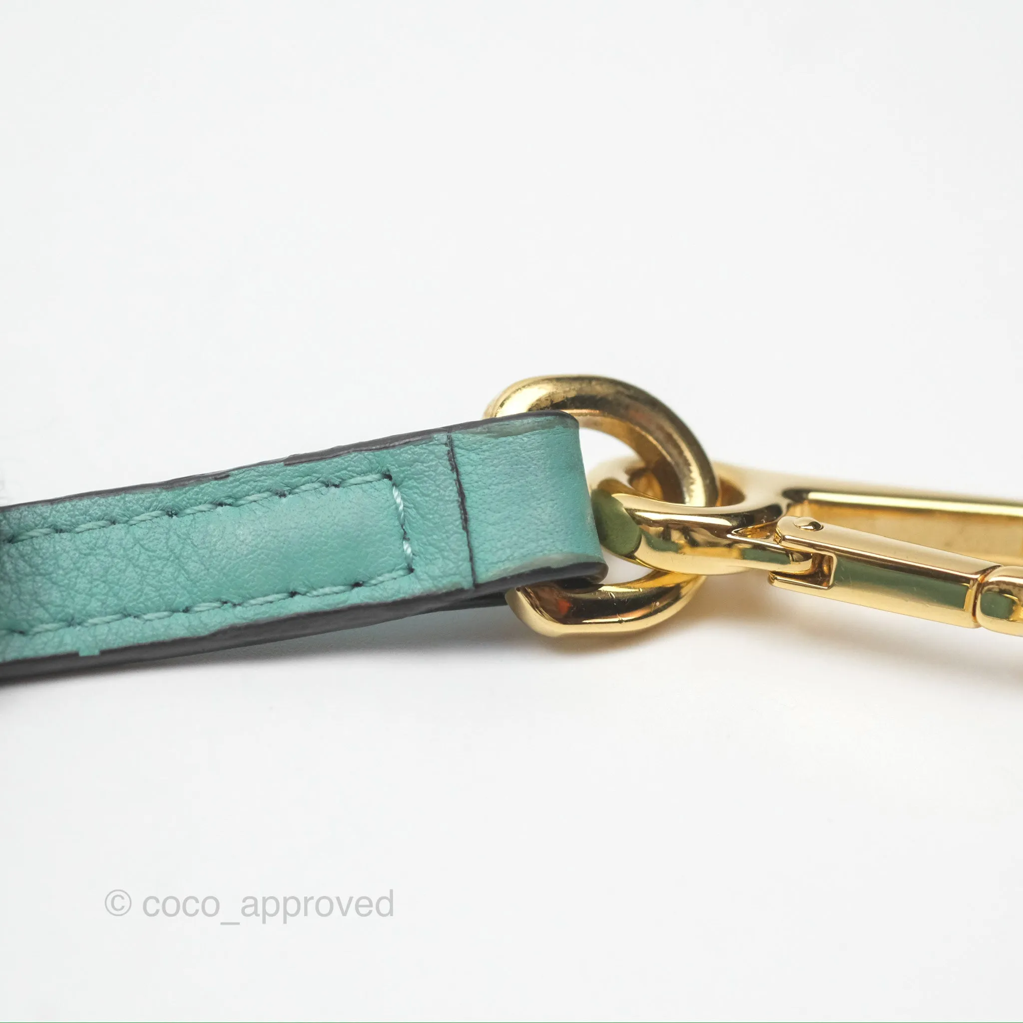 Loewe x Studio Ghibli Spirited Away Mini Puzzle Mint Calfskin