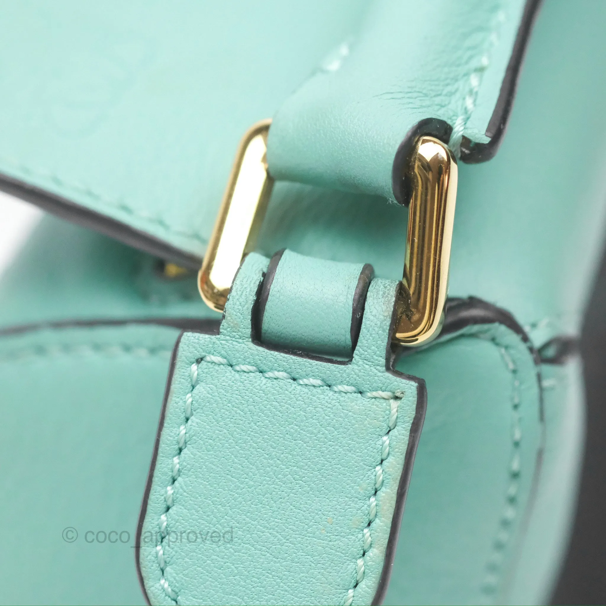 Loewe x Studio Ghibli Spirited Away Mini Puzzle Mint Calfskin