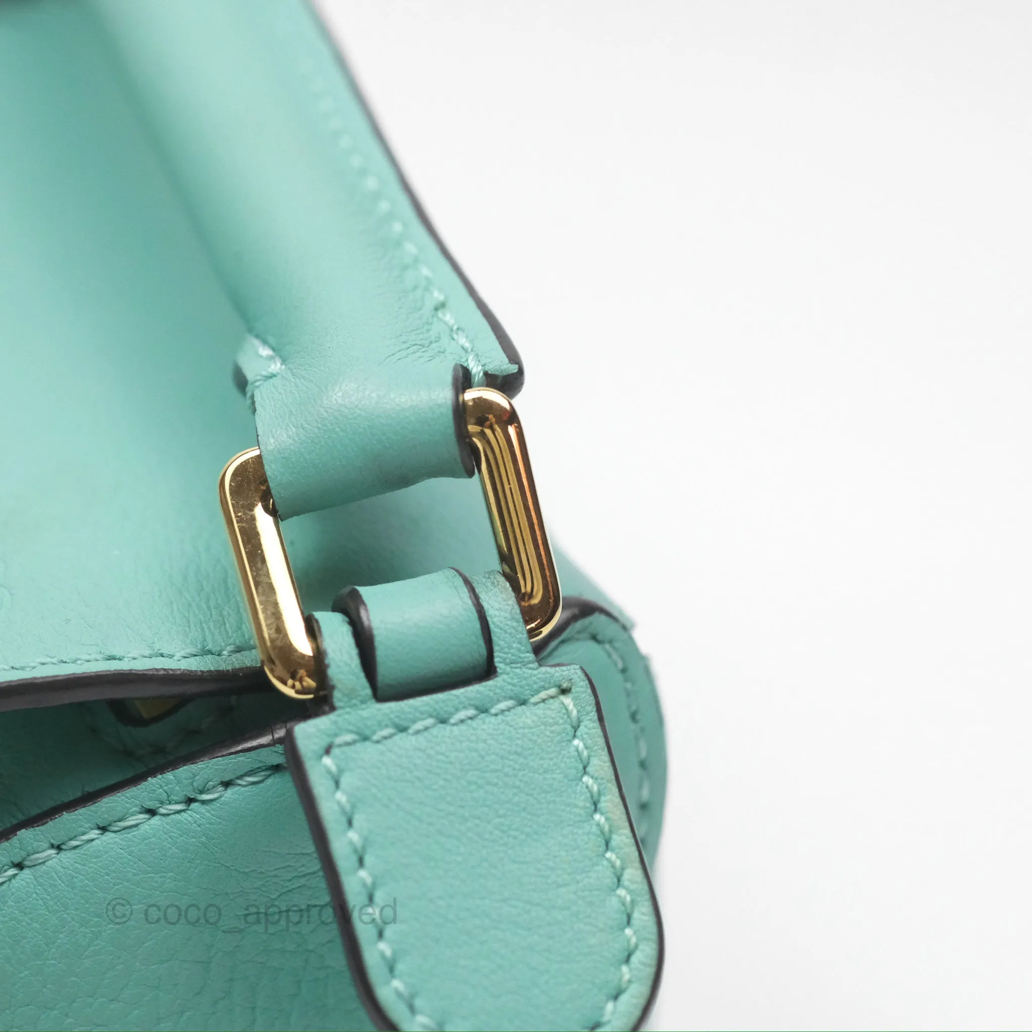 Loewe x Studio Ghibli Spirited Away Mini Puzzle Mint Calfskin