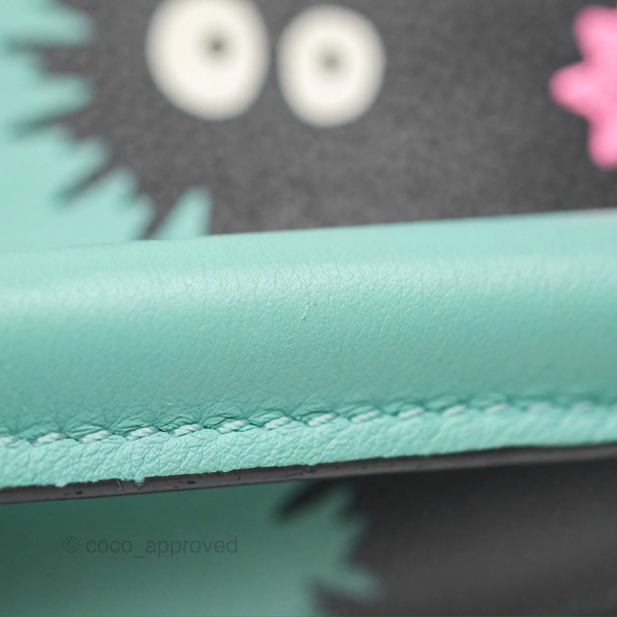 Loewe x Studio Ghibli Spirited Away Mini Puzzle Mint Calfskin