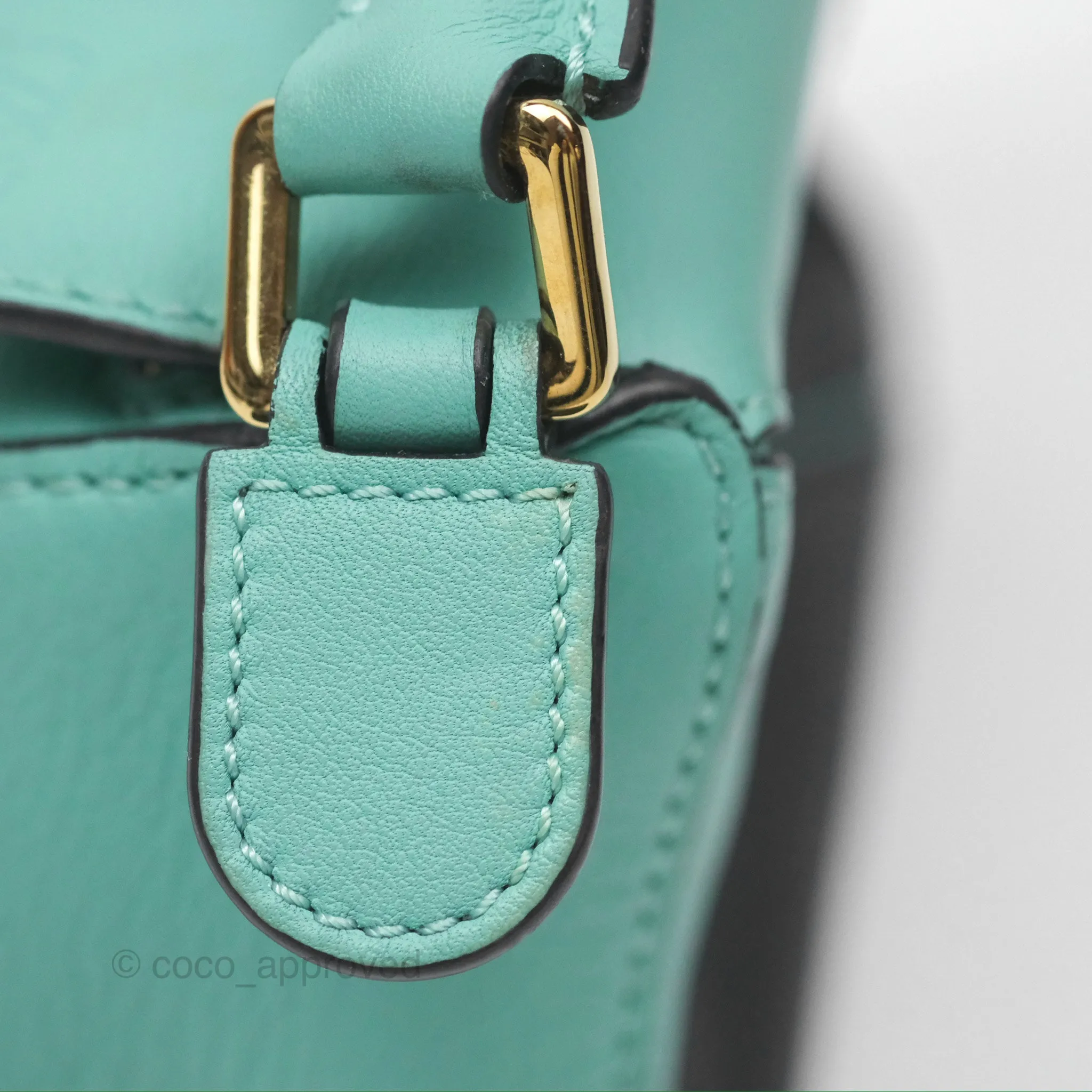 Loewe x Studio Ghibli Spirited Away Mini Puzzle Mint Calfskin