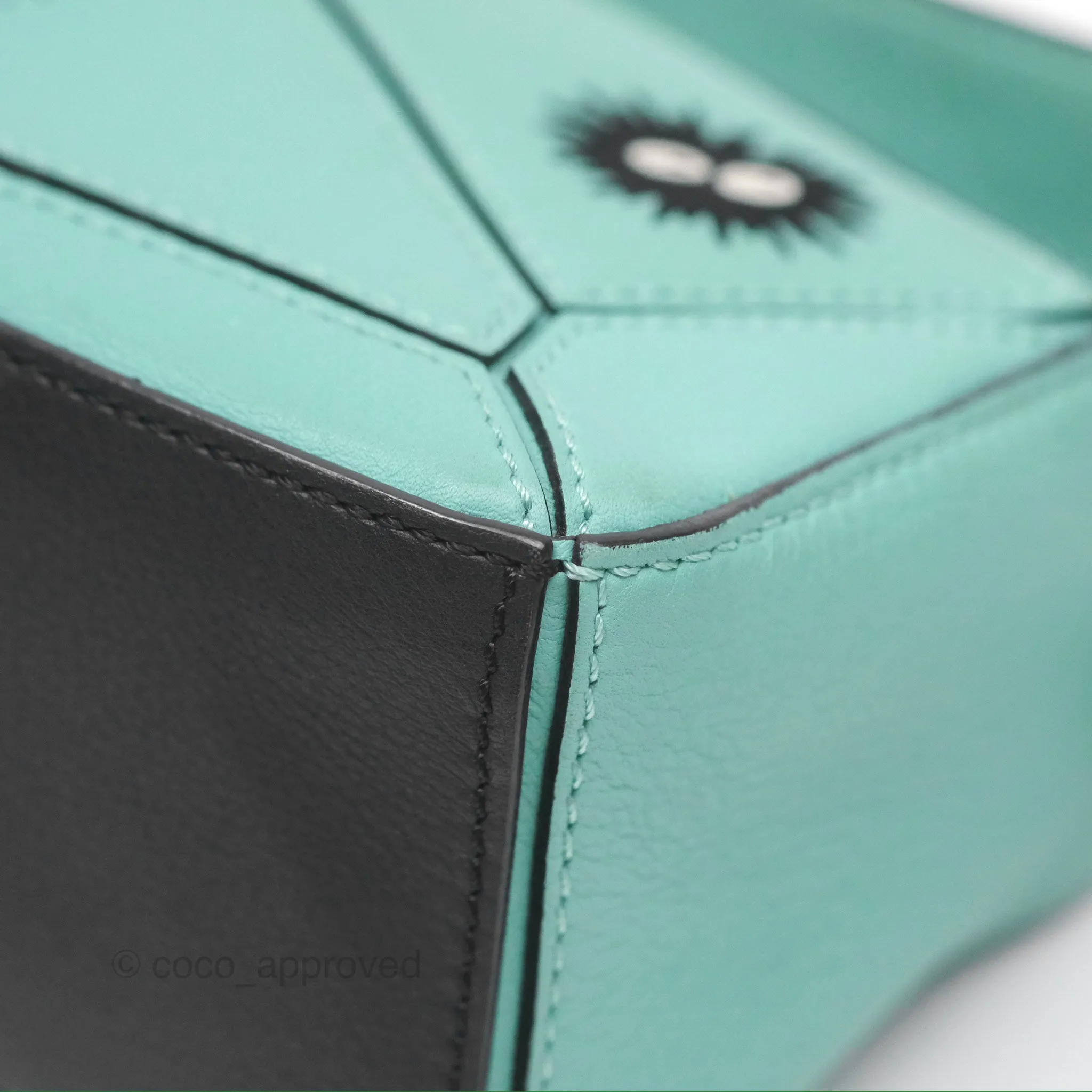 Loewe x Studio Ghibli Spirited Away Mini Puzzle Mint Calfskin