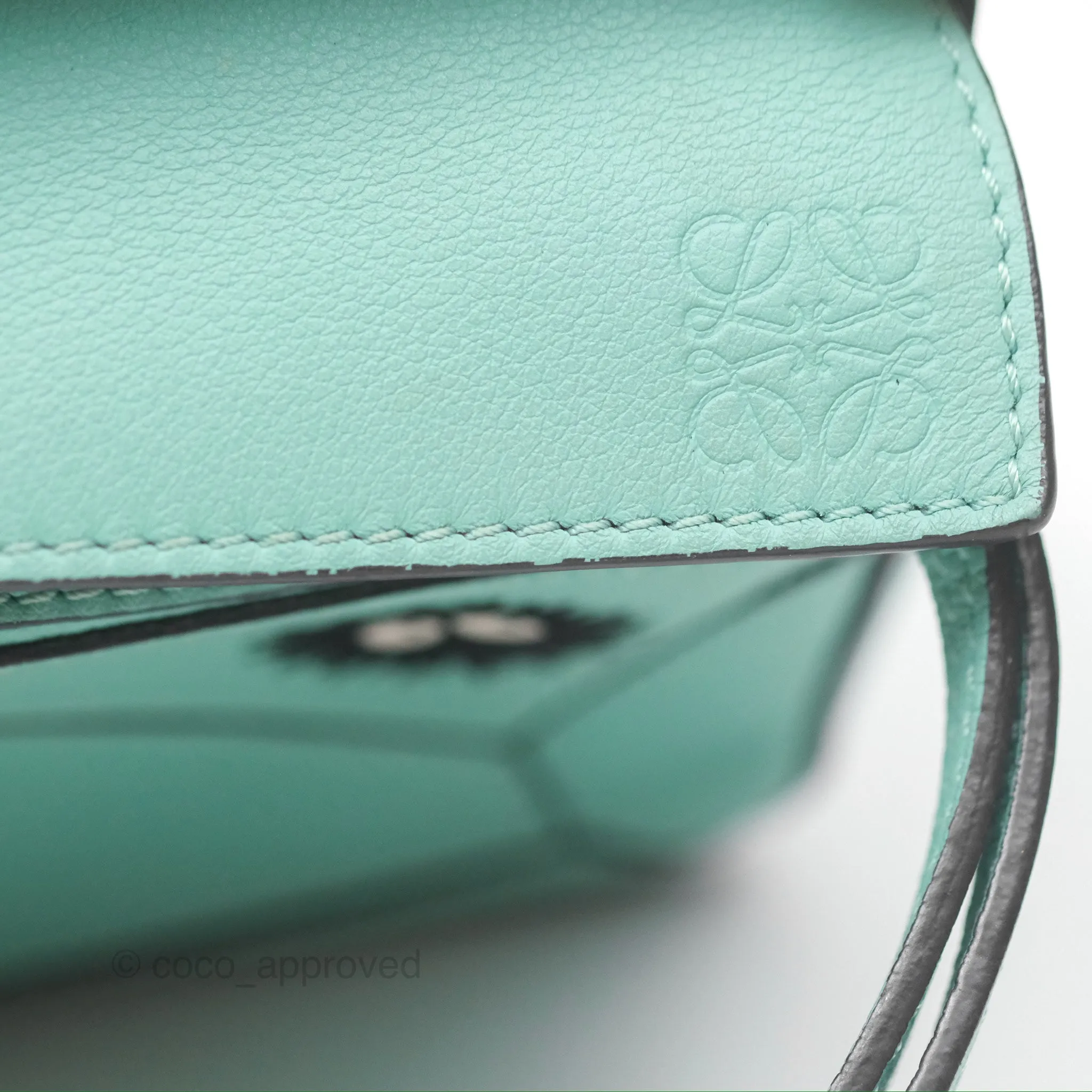 Loewe x Studio Ghibli Spirited Away Mini Puzzle Mint Calfskin