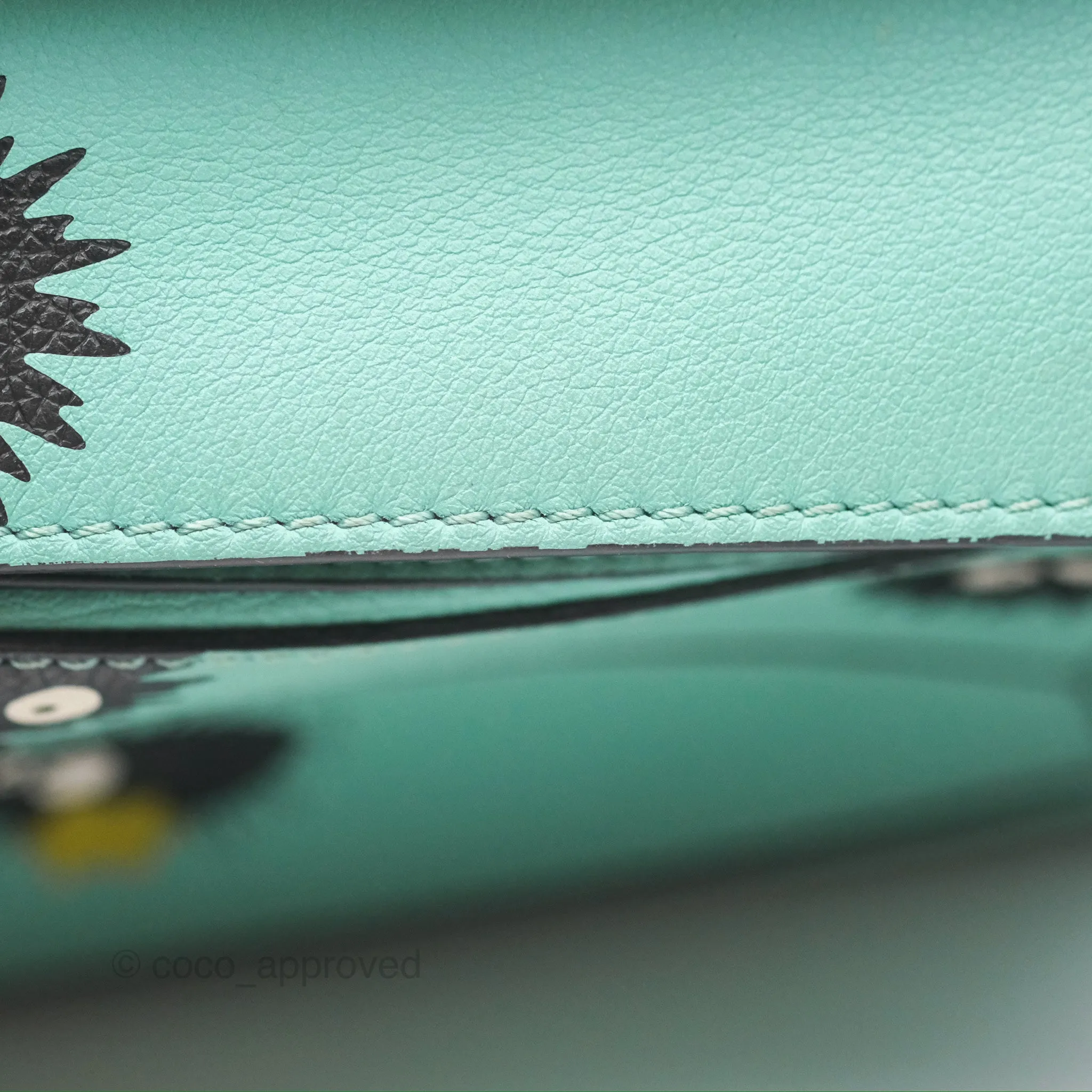 Loewe x Studio Ghibli Spirited Away Mini Puzzle Mint Calfskin