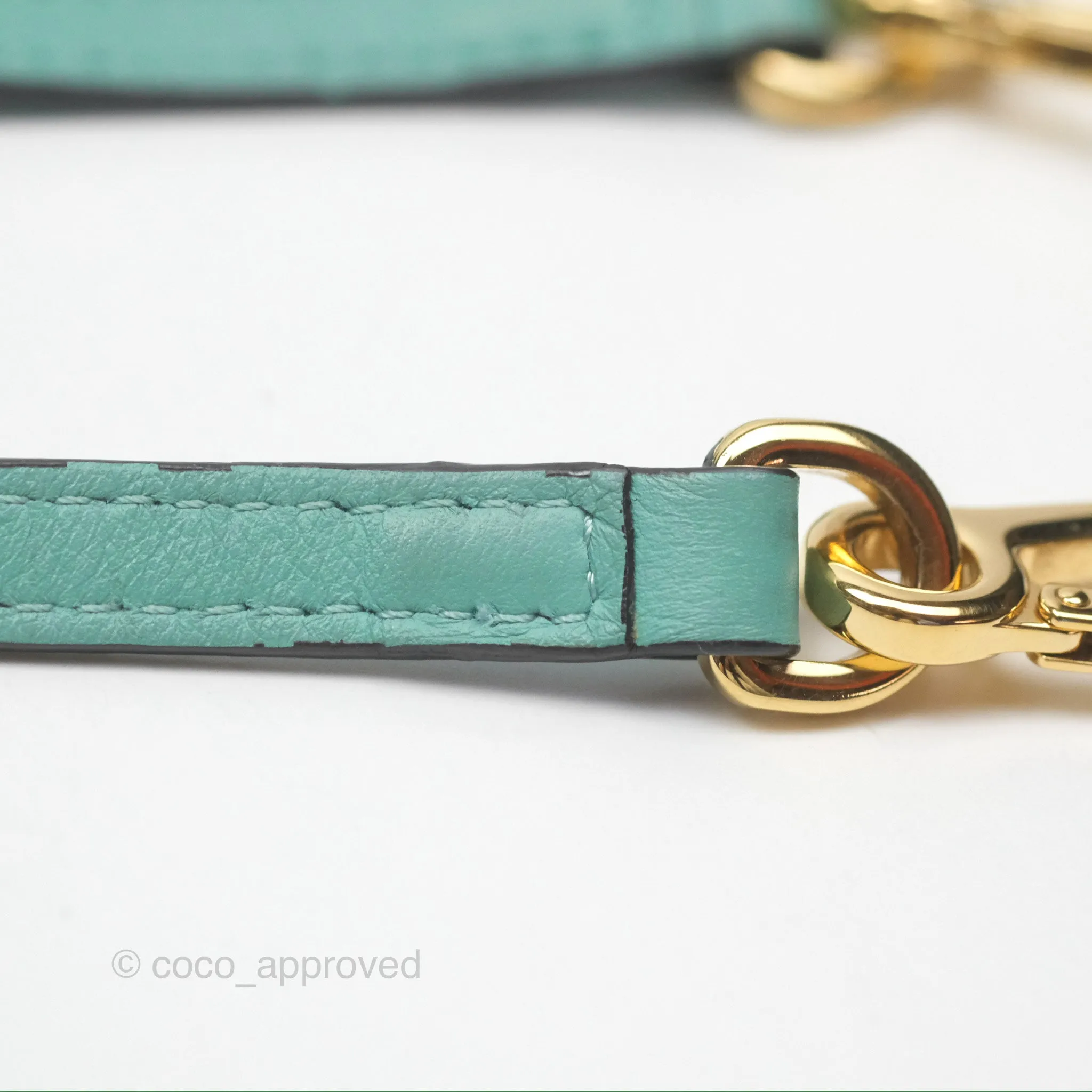 Loewe x Studio Ghibli Spirited Away Mini Puzzle Mint Calfskin