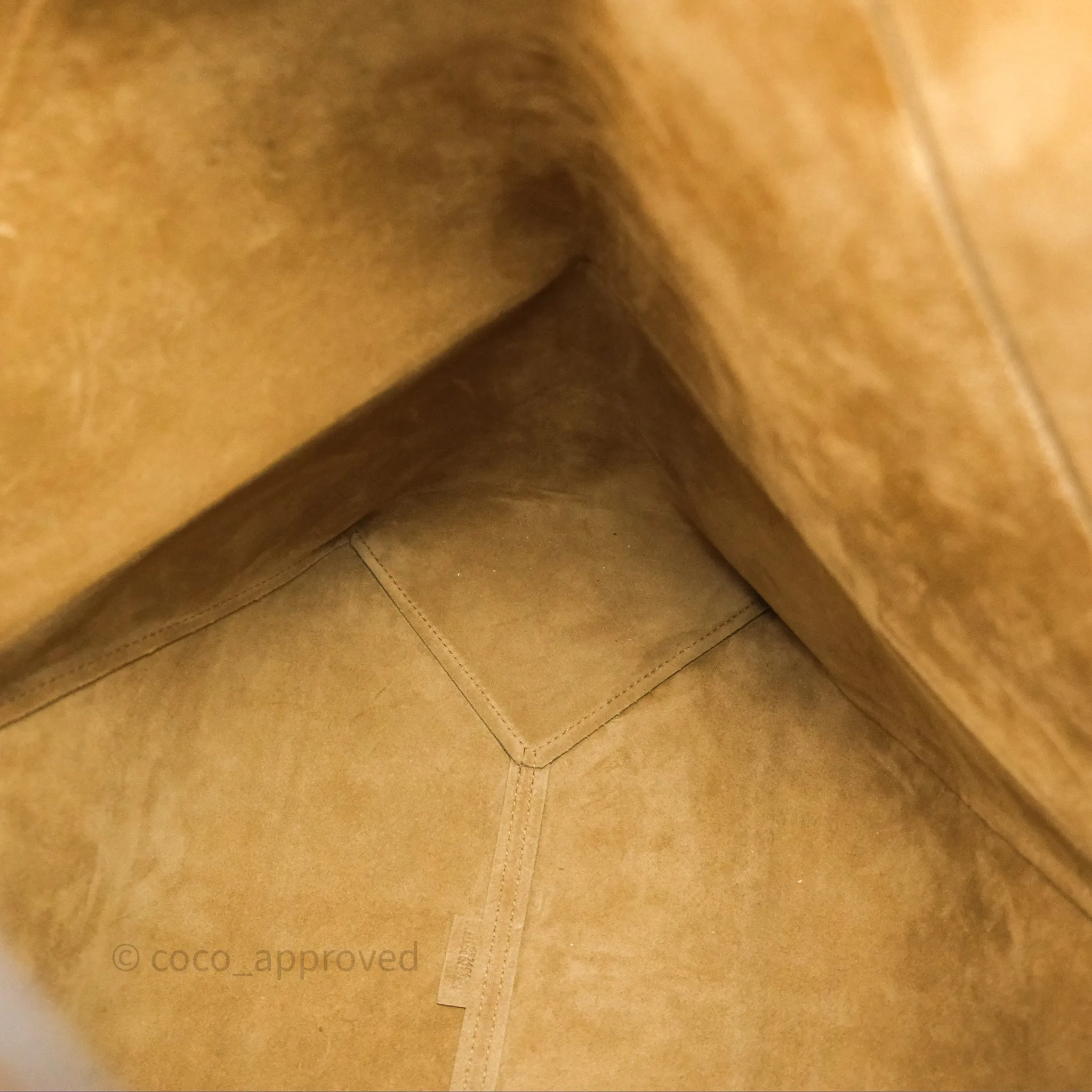 Loewe XL Puzzle Fold Tote In Shiny Calfskin Umber