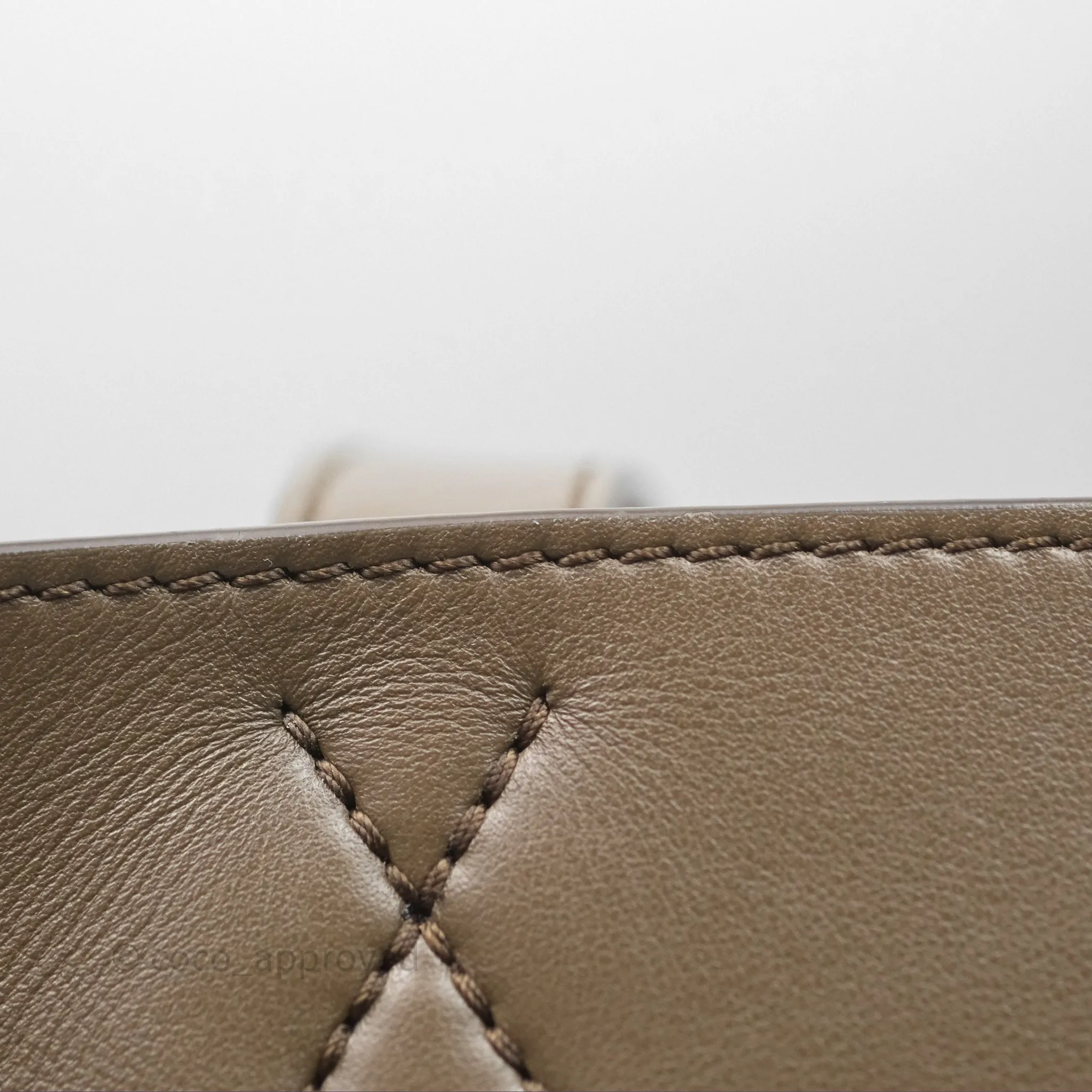 Loewe XL Puzzle Fold Tote In Shiny Calfskin Umber