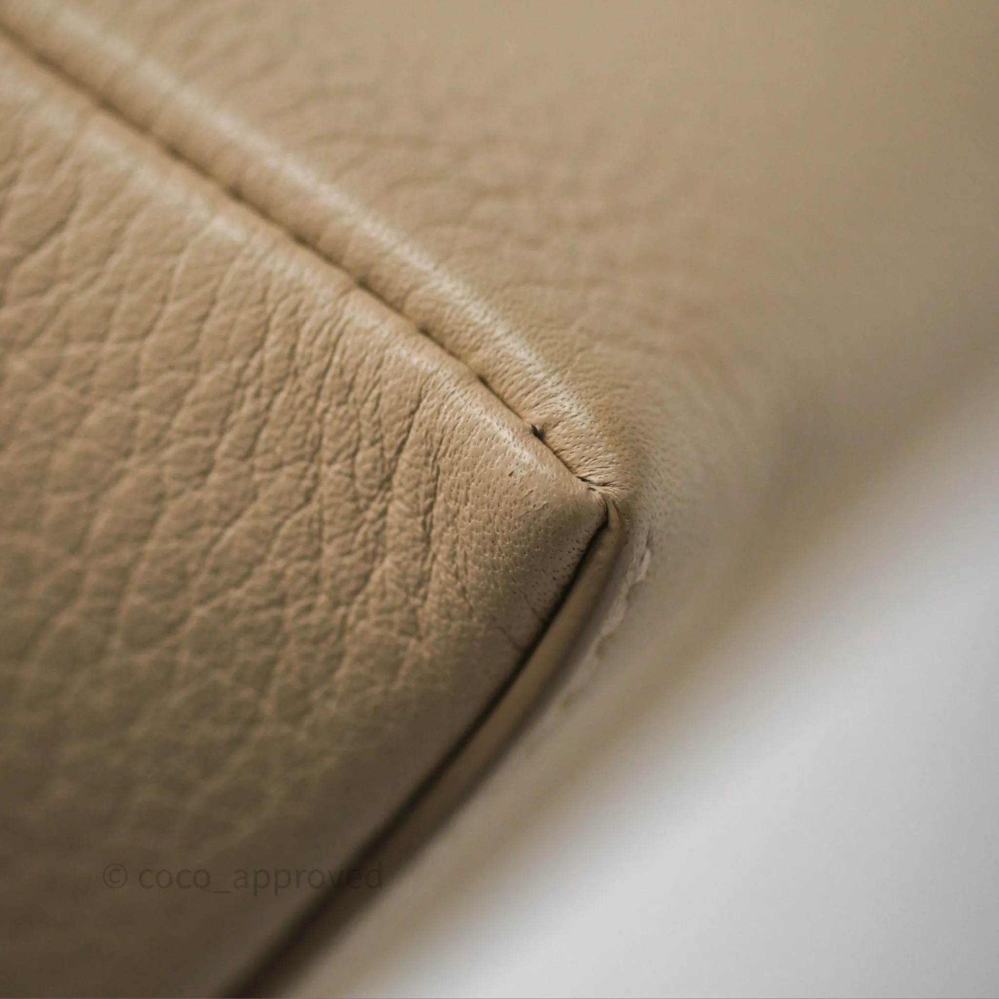 Loro Piana Extra Pocket L19 Cream Grained Calfskin Gold Hardware