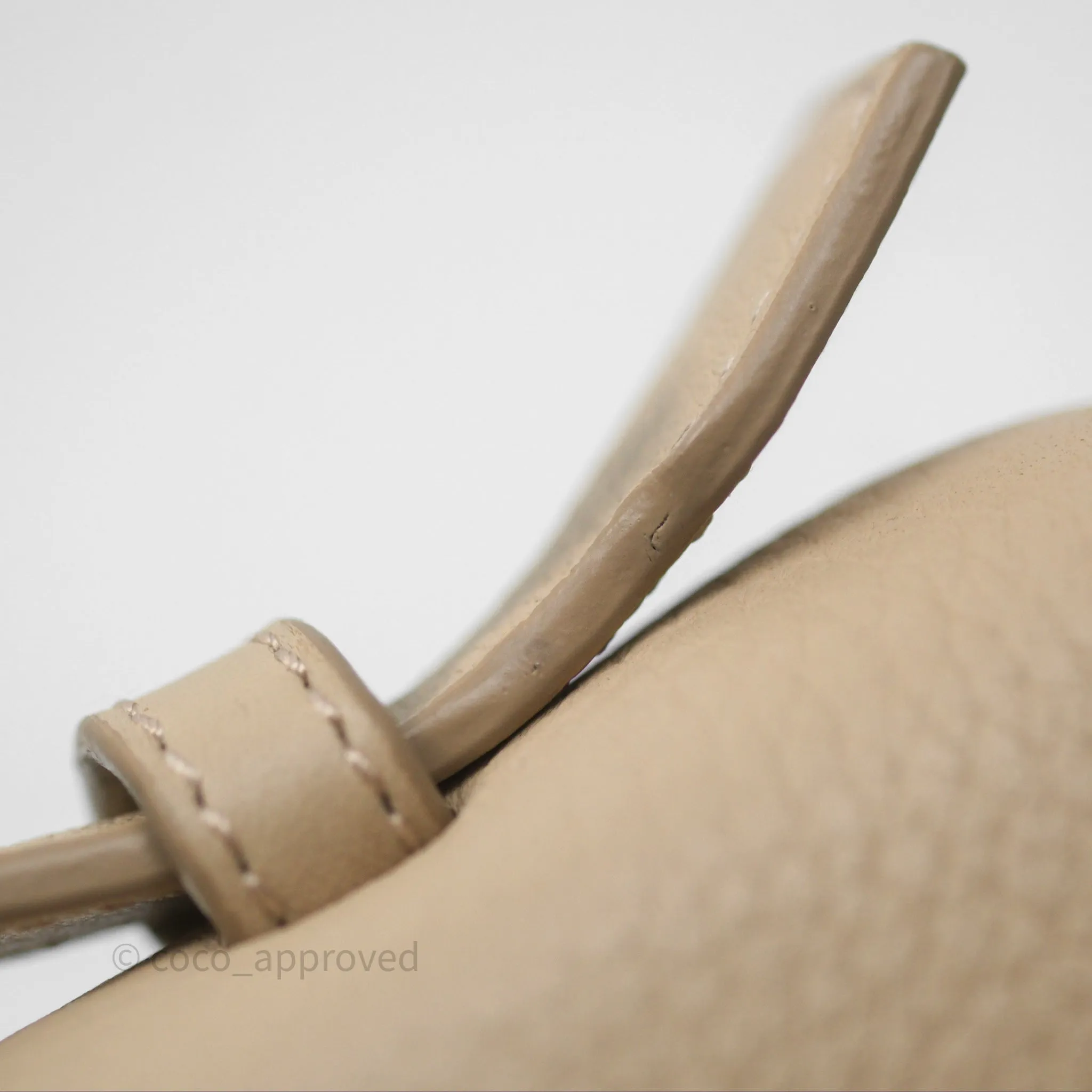 Loro Piana Extra Pocket L19 Cream Grained Calfskin Gold Hardware