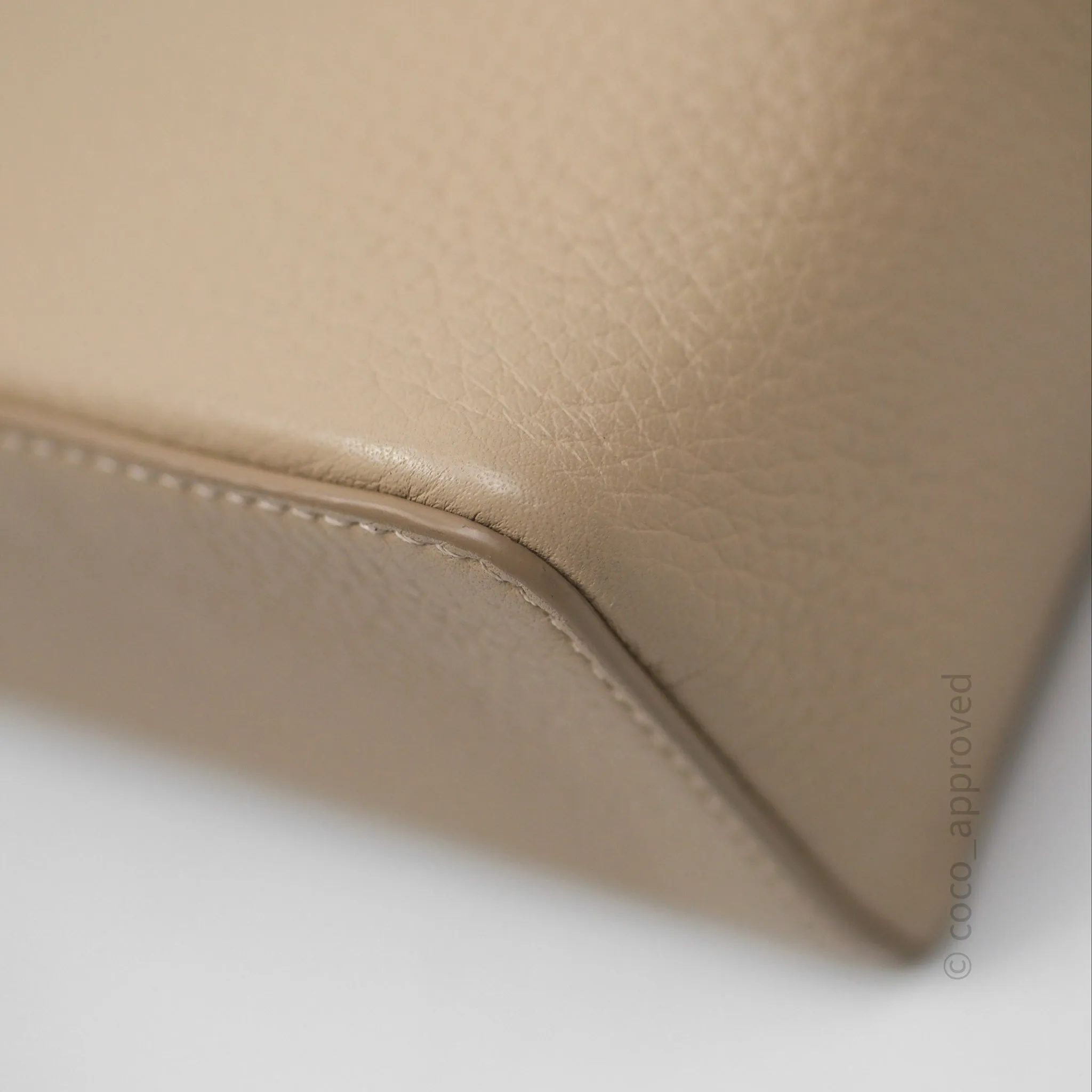 Loro Piana Extra Pocket L19 Cream Grained Calfskin Gold Hardware