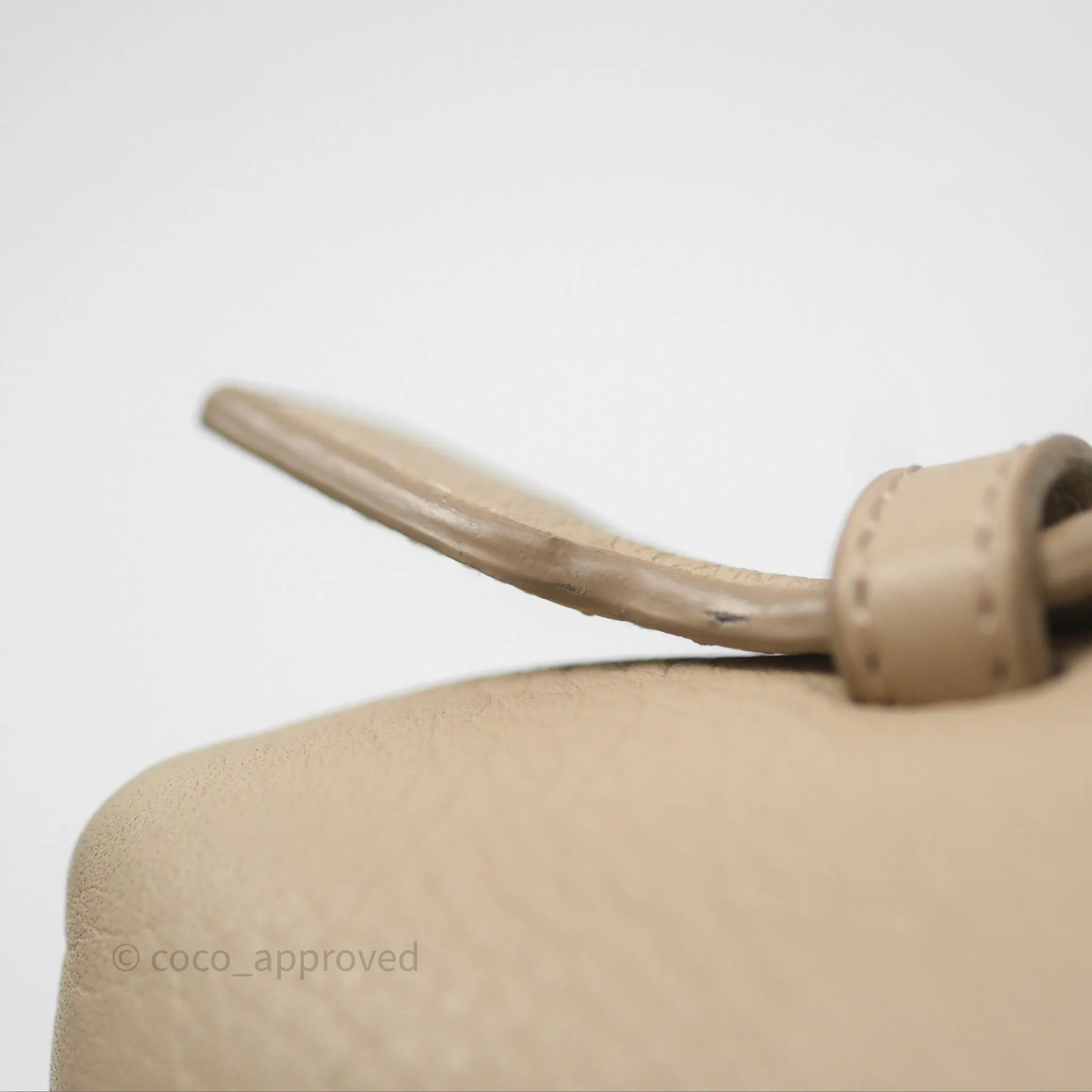 Loro Piana Extra Pocket L19 Cream Grained Calfskin Gold Hardware