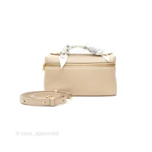Loro Piana Extra Pocket L19 Cream Grained Calfskin Gold Hardware