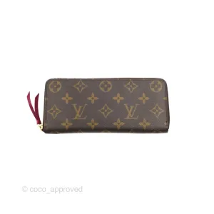 Louis Vuitton Clmence Wallet Monogram Canvas Fuchsia