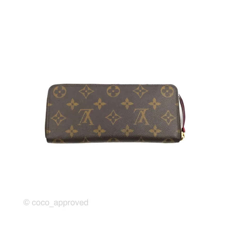 Louis Vuitton Clmence Wallet Monogram Canvas Fuchsia