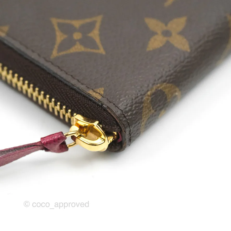 Louis Vuitton Clmence Wallet Monogram Canvas Fuchsia