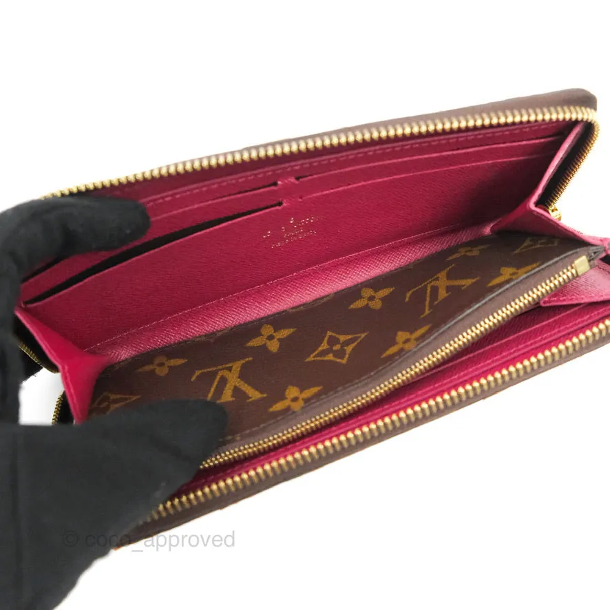 Louis Vuitton Clmence Wallet Monogram Canvas Fuchsia